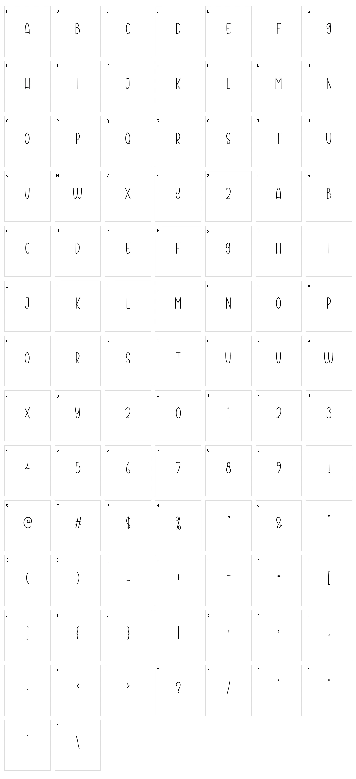 Springtime Character Set