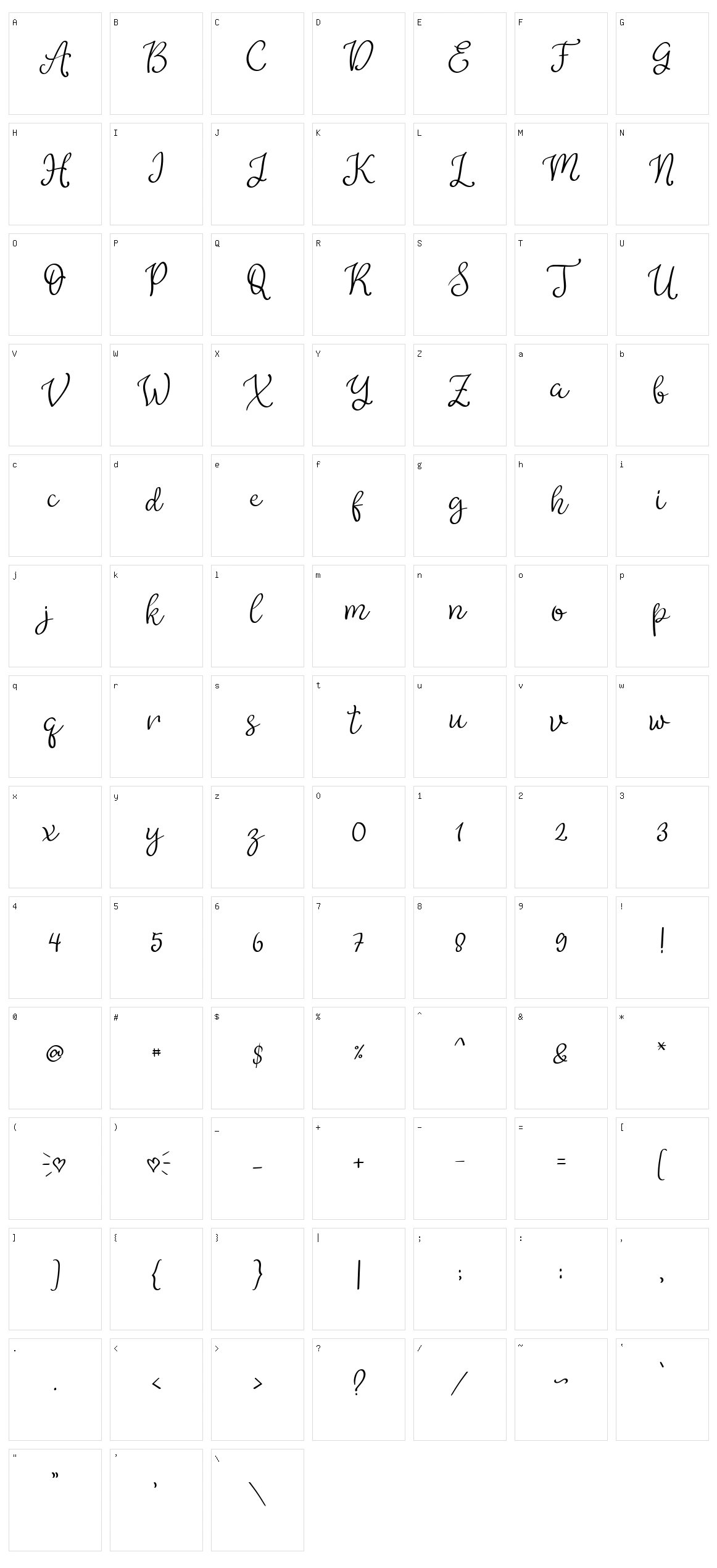 Star Love Character Set