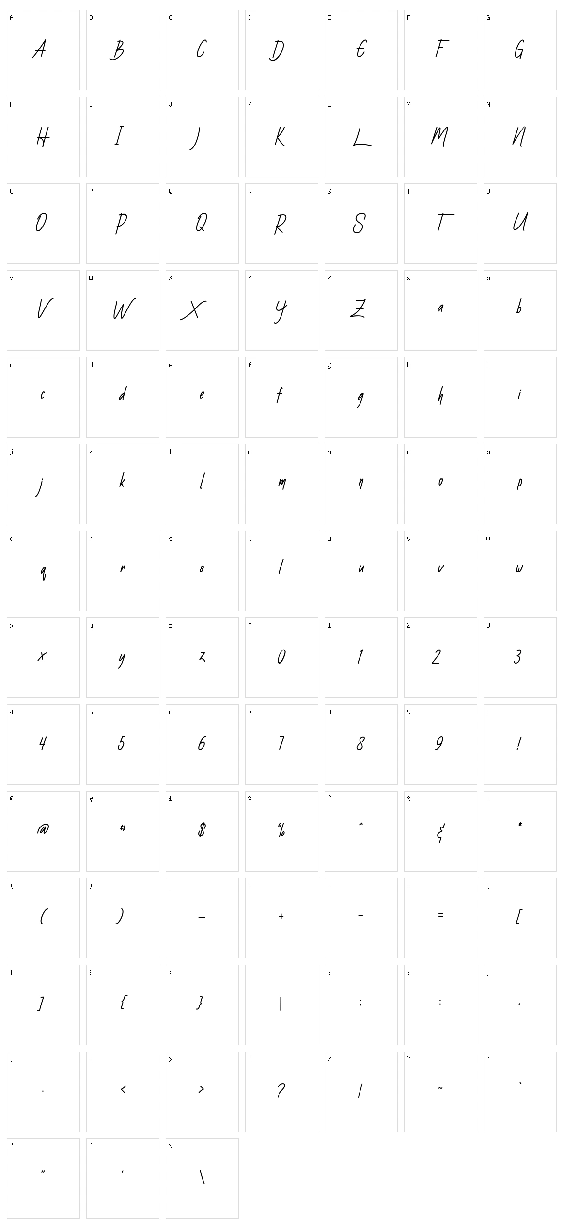 Starlight Character Set