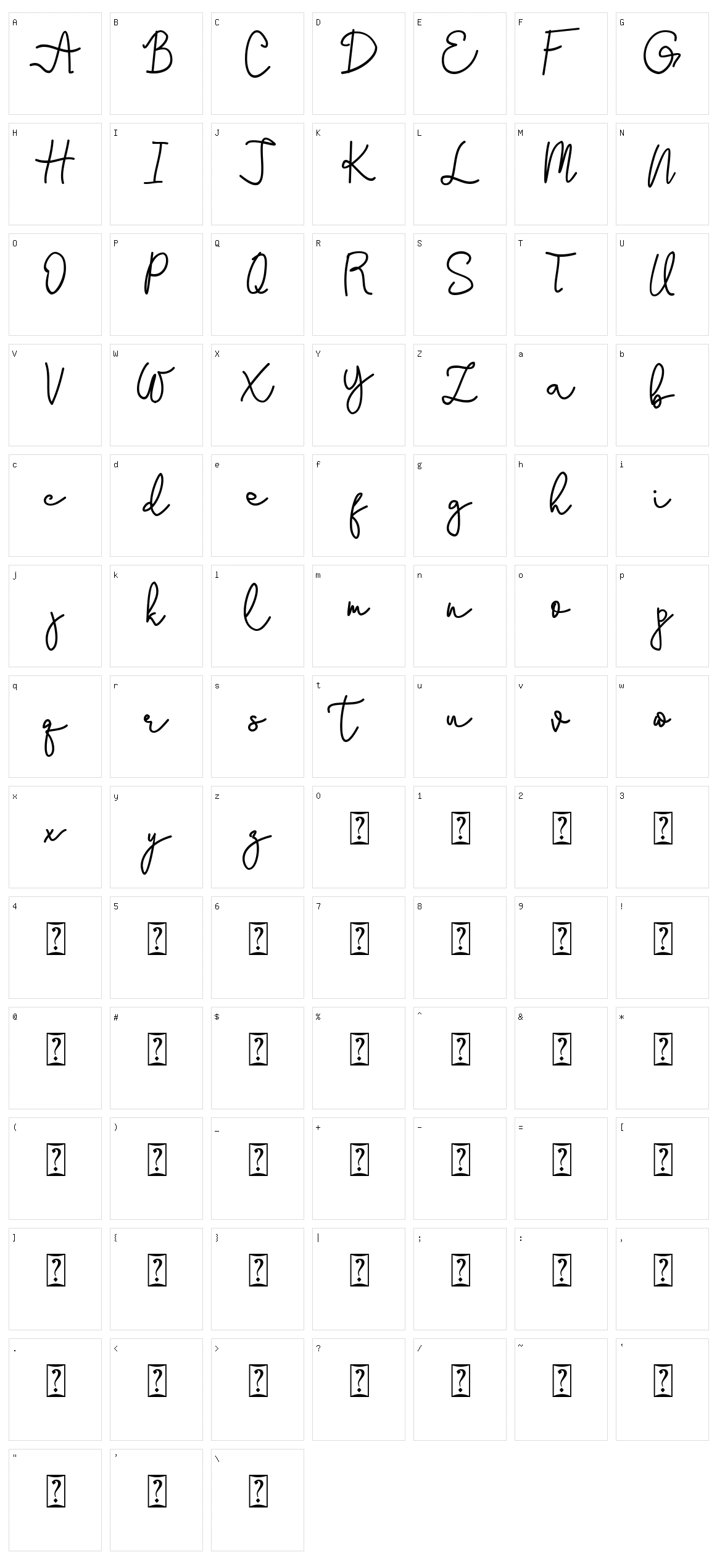 Stefani Character Set