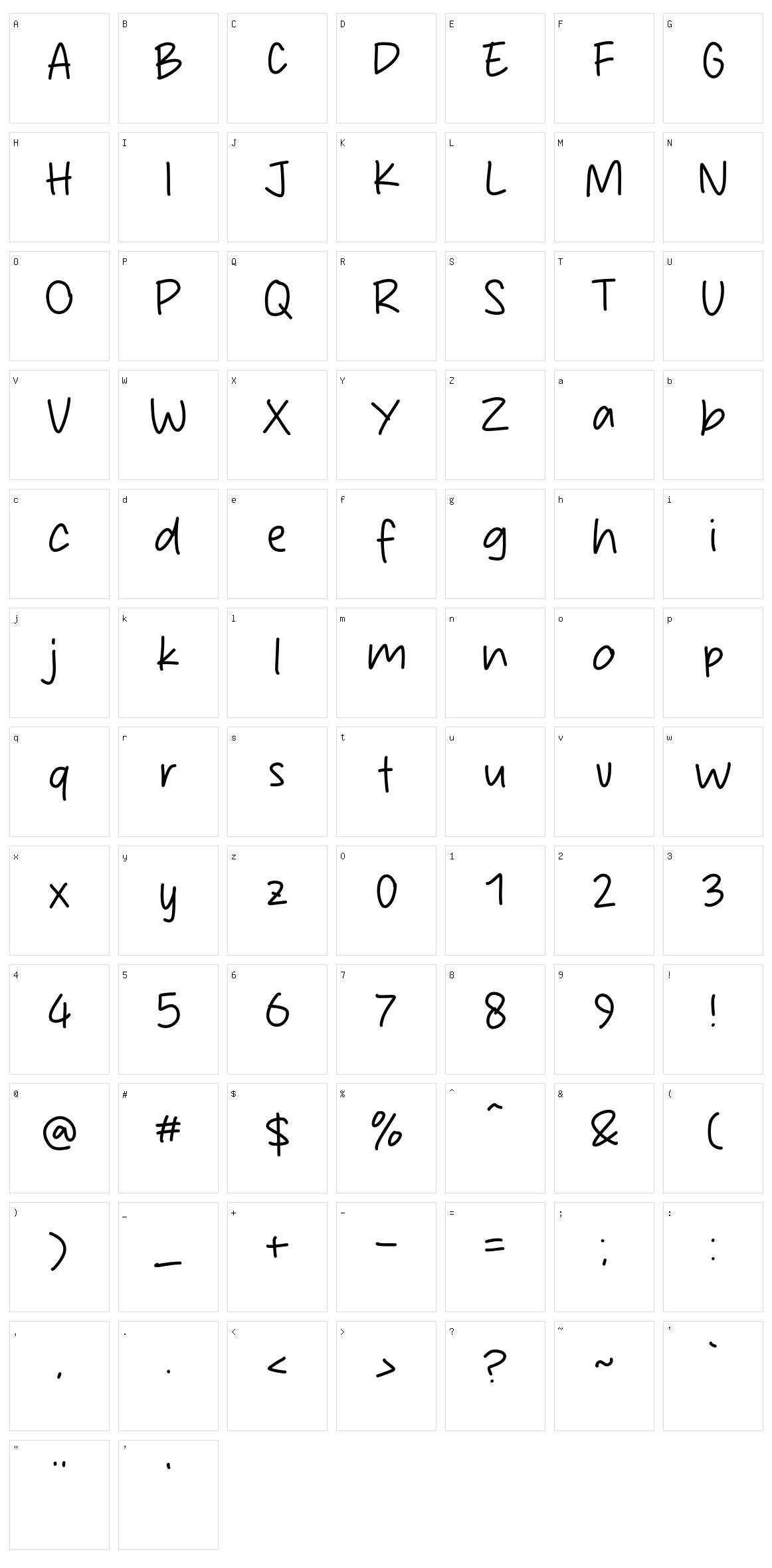 Stick Holder Character Set