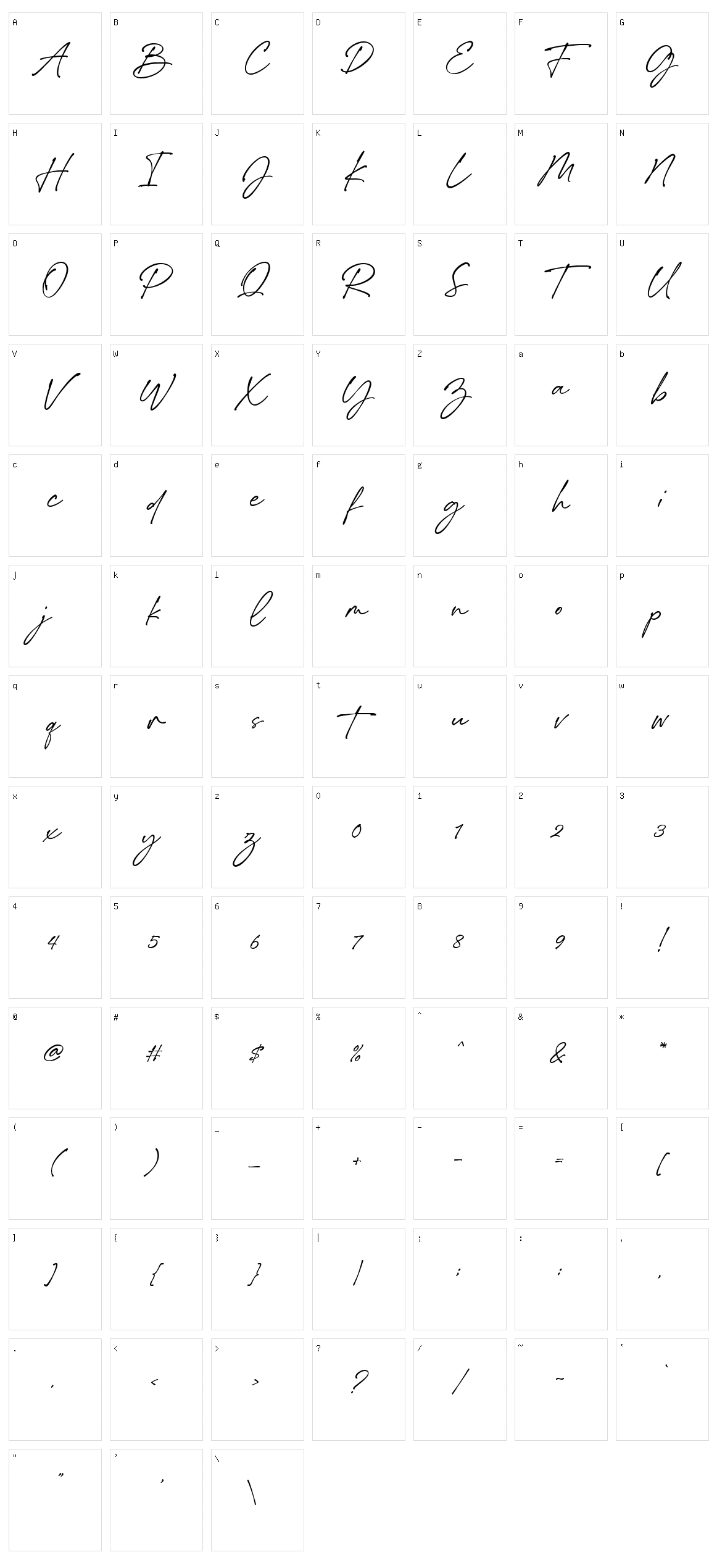 Stickwithu Character Set