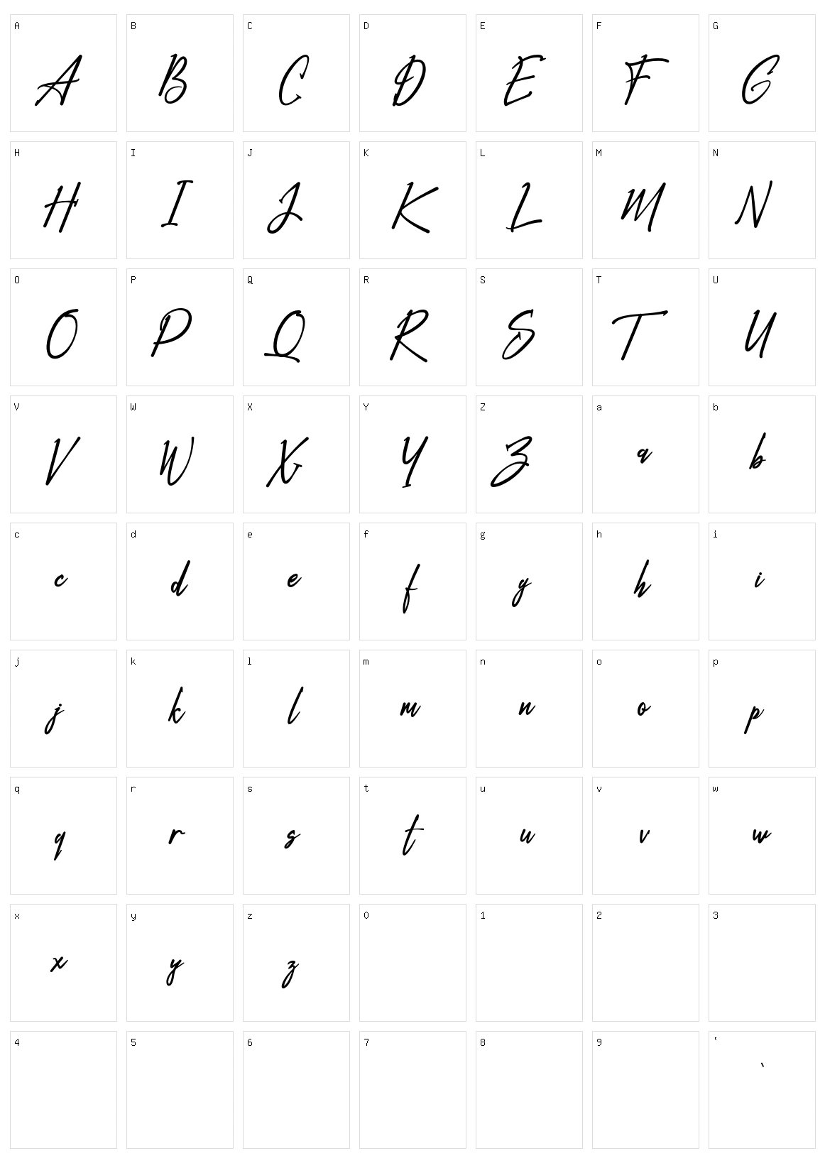 Stoneberg Character Set