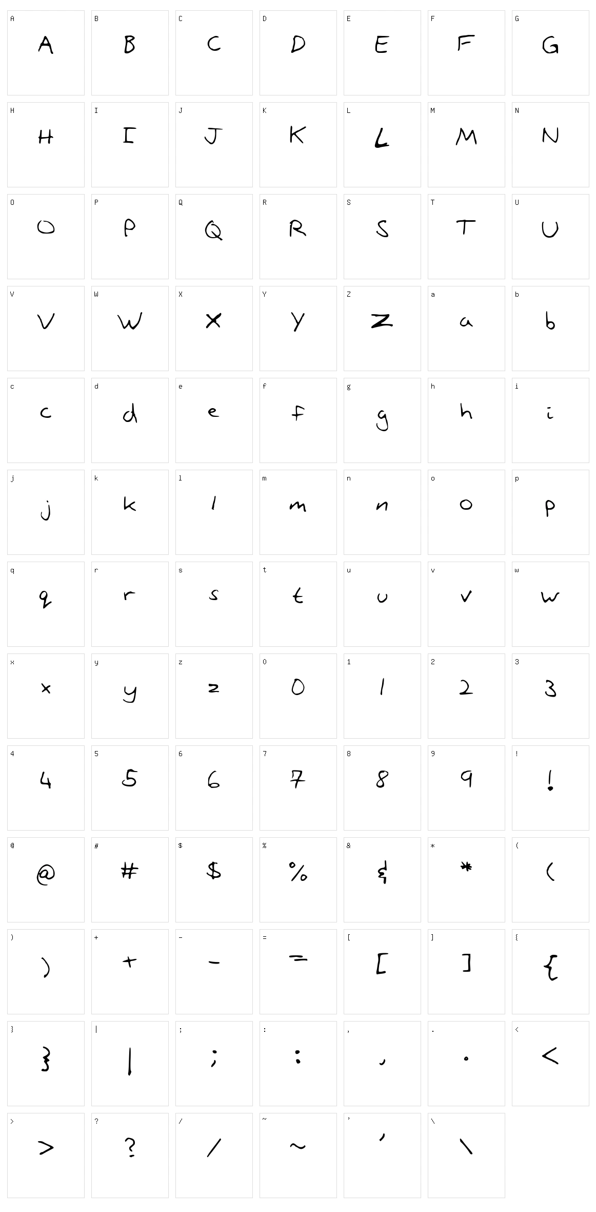 Stonepath Character Set