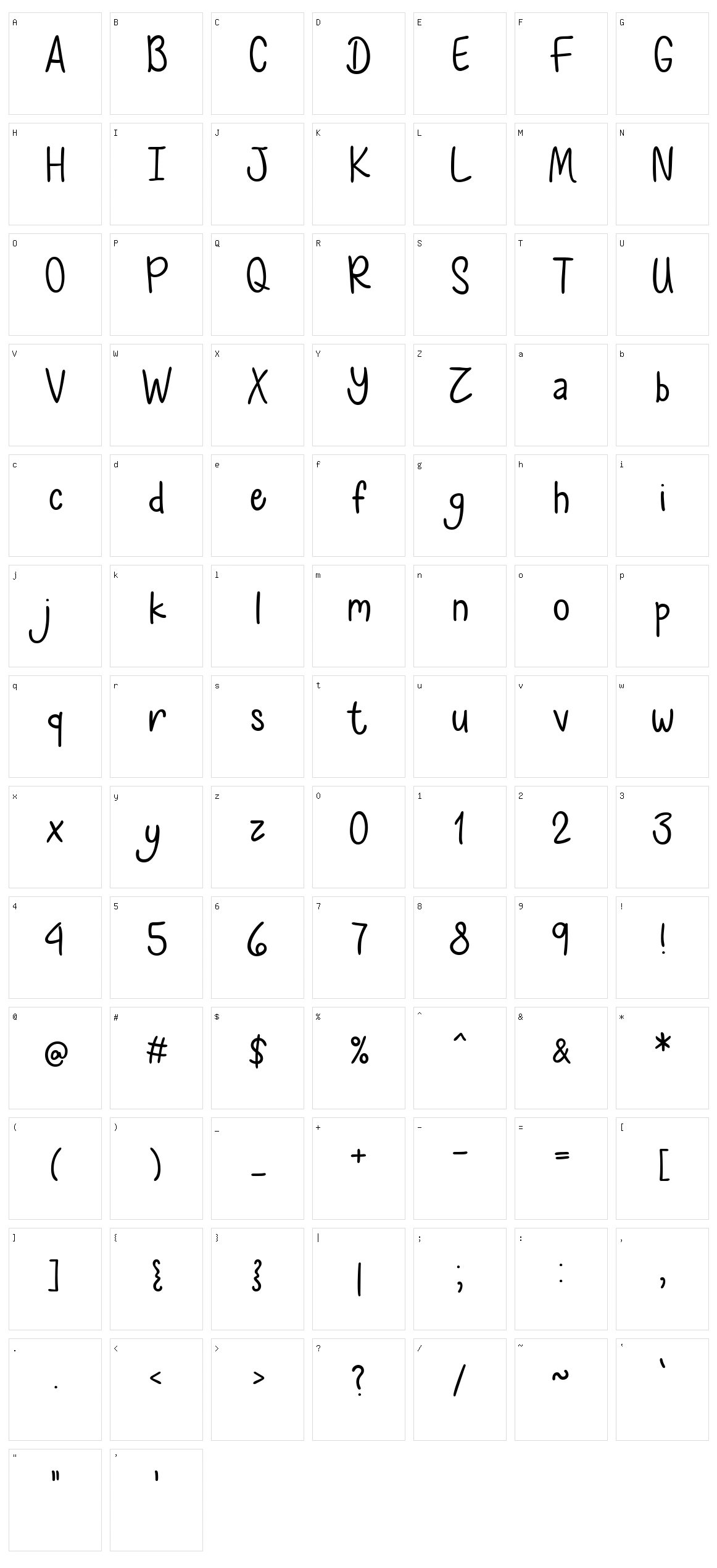 Stork Delivery Character Set