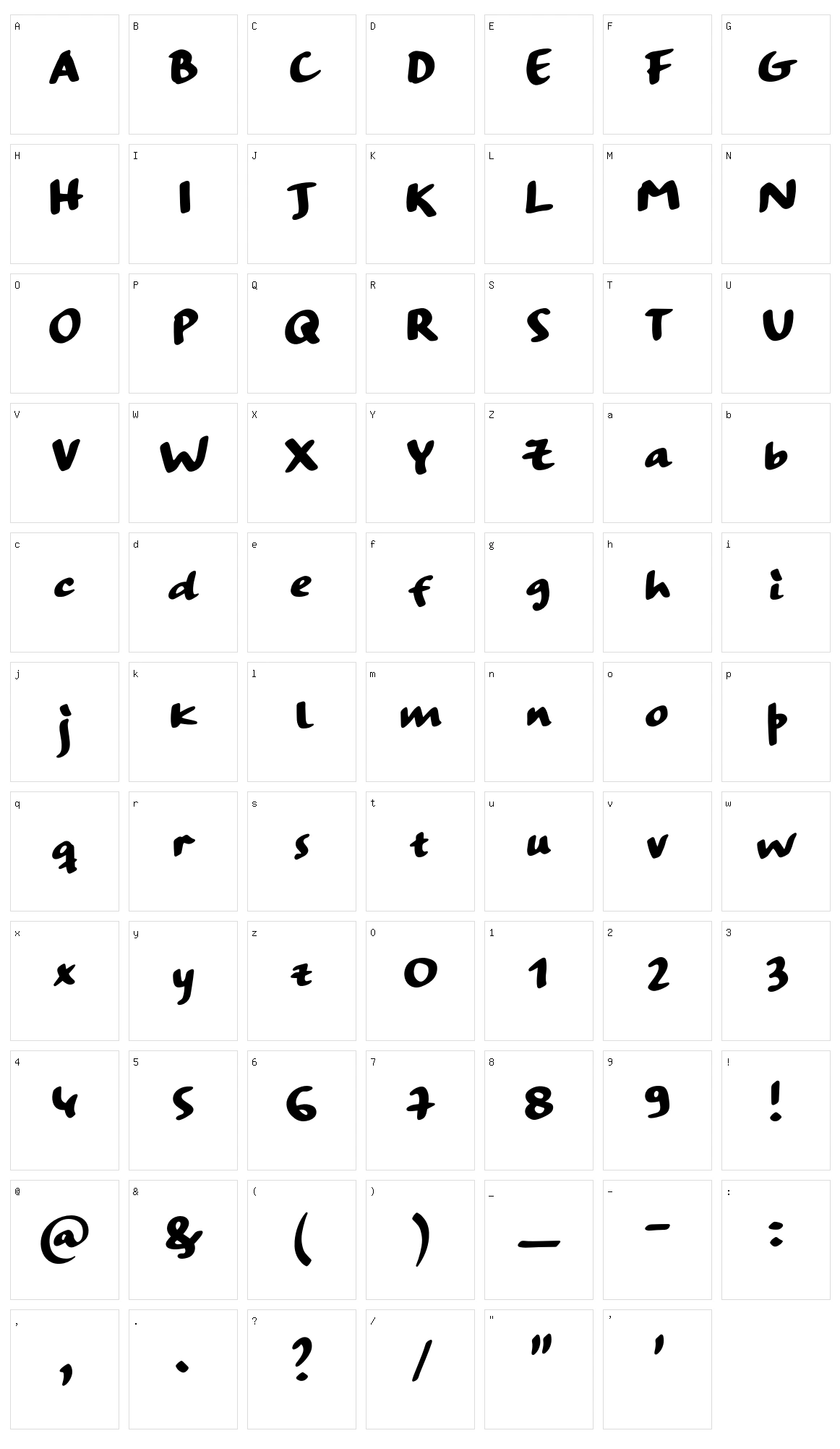 Strange Ways Character Set