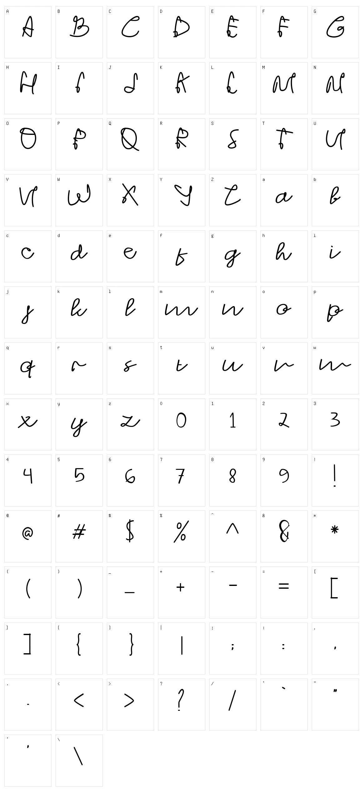 Strong Heart Character Set