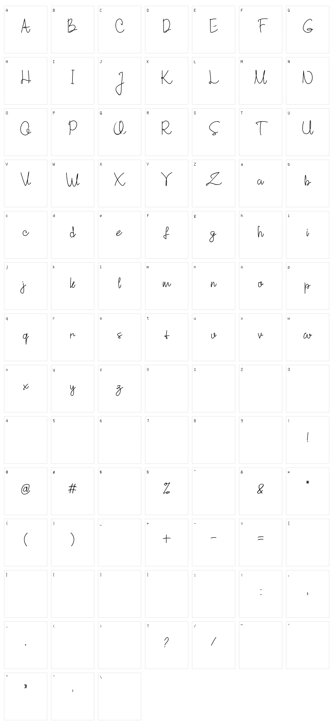 Struggling Character Set