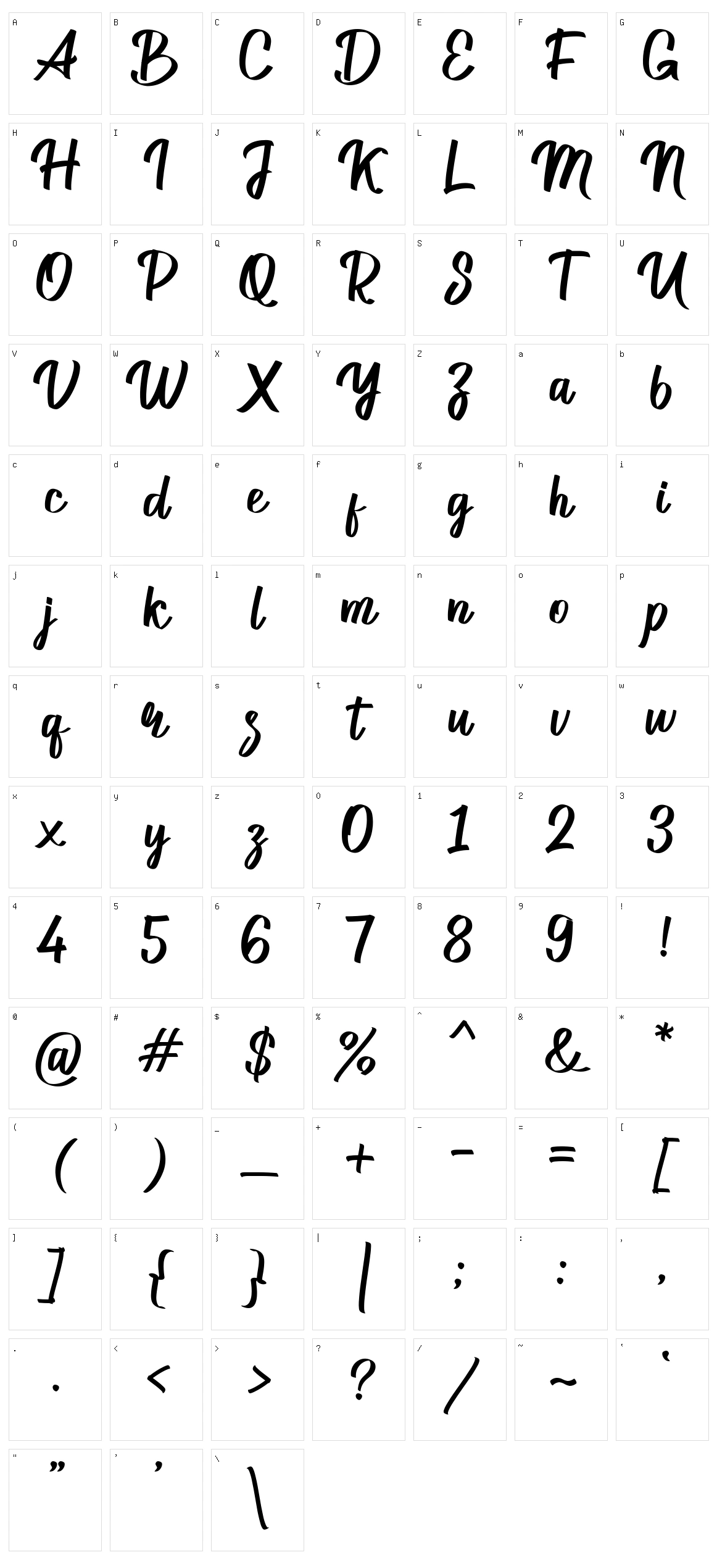 Stuttgart Character Set