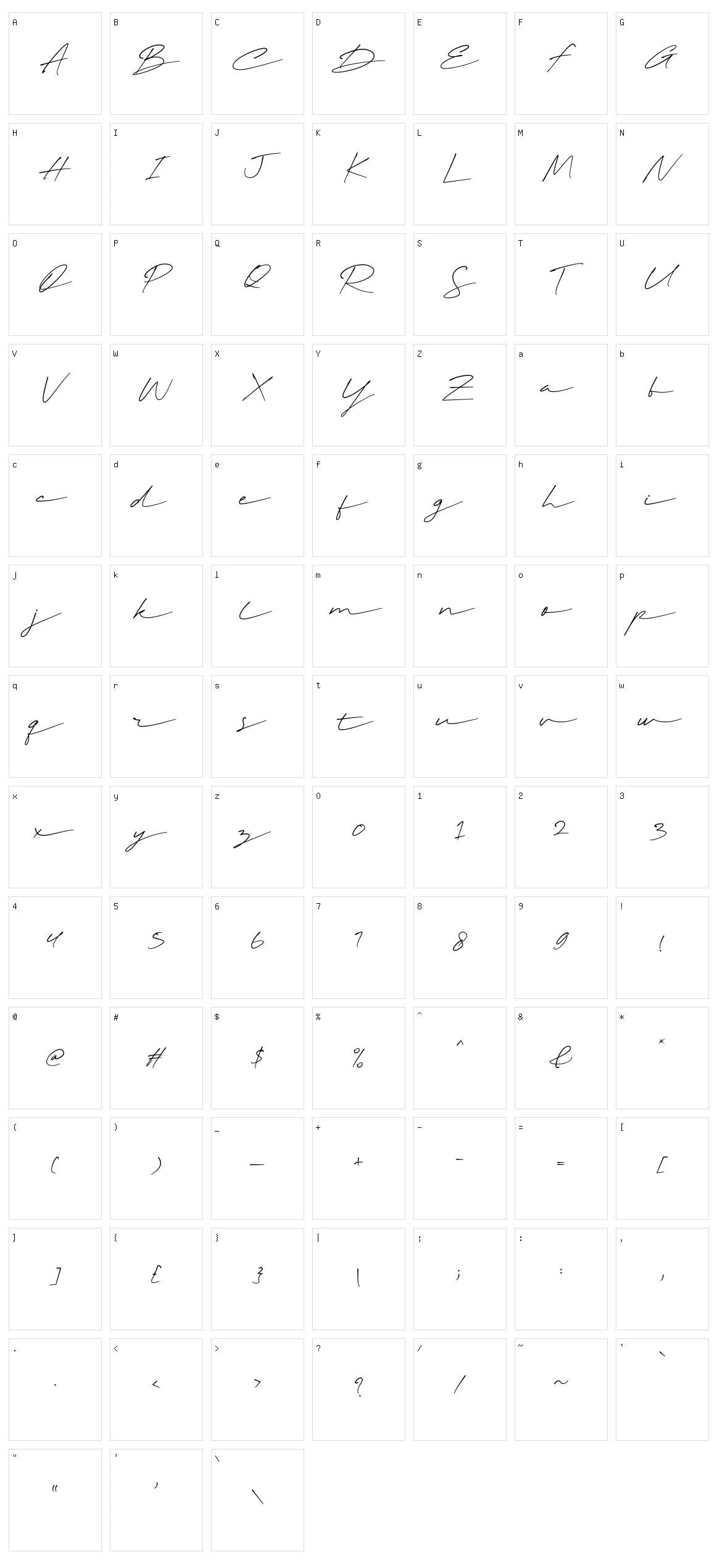 Stylish Dakota Character Set