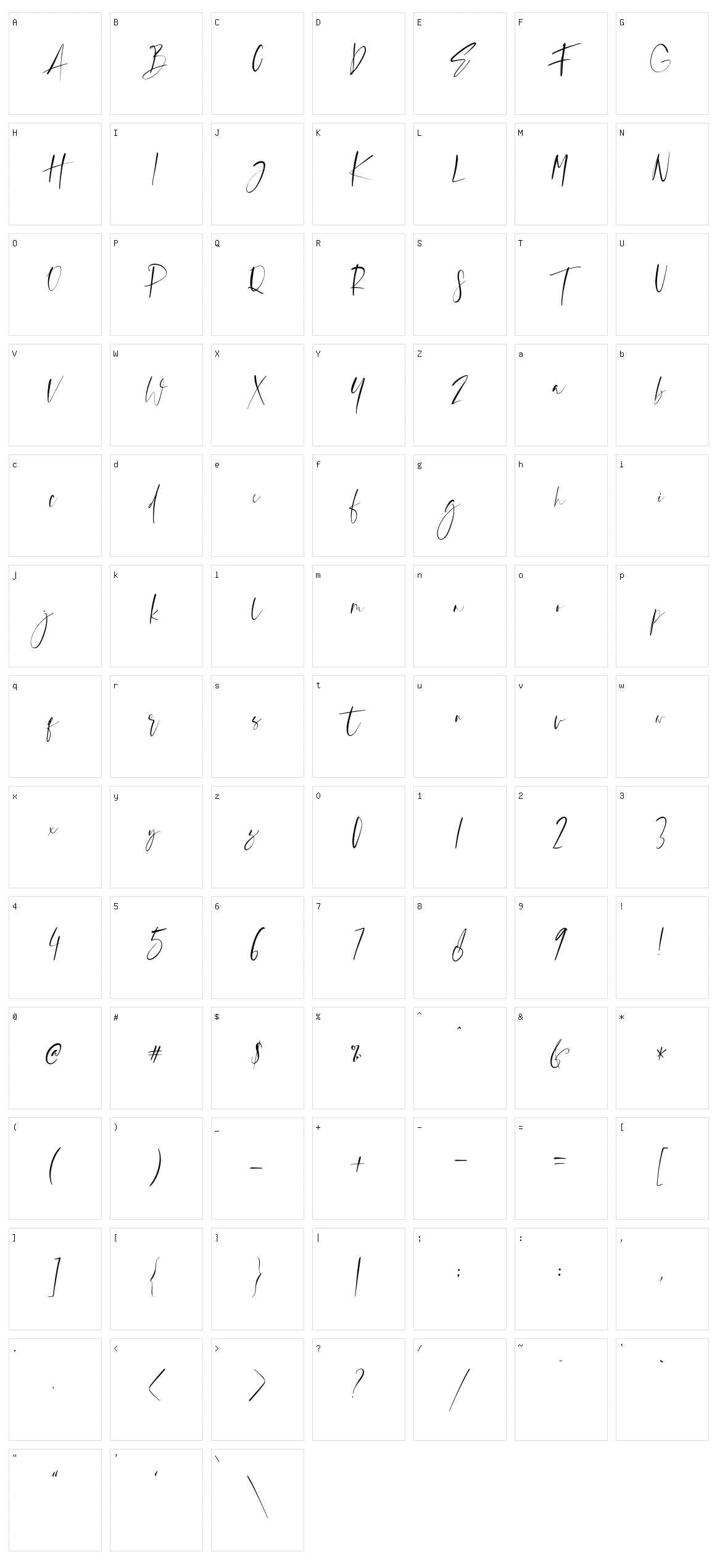 Sugar Creates Character Set