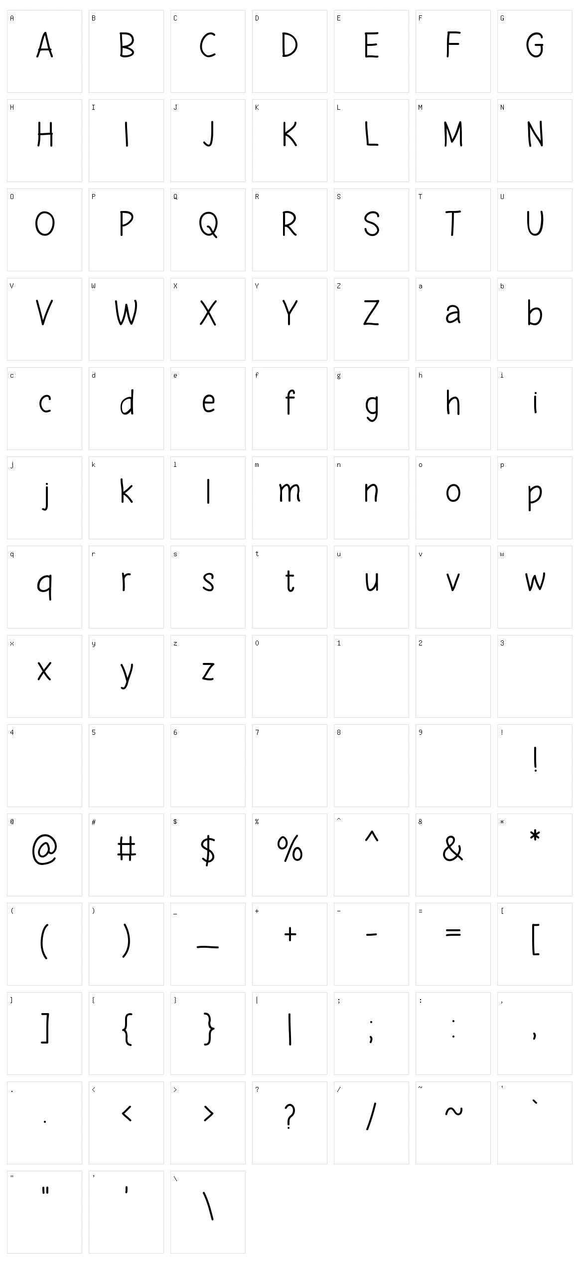 Summer Dreams Character Set