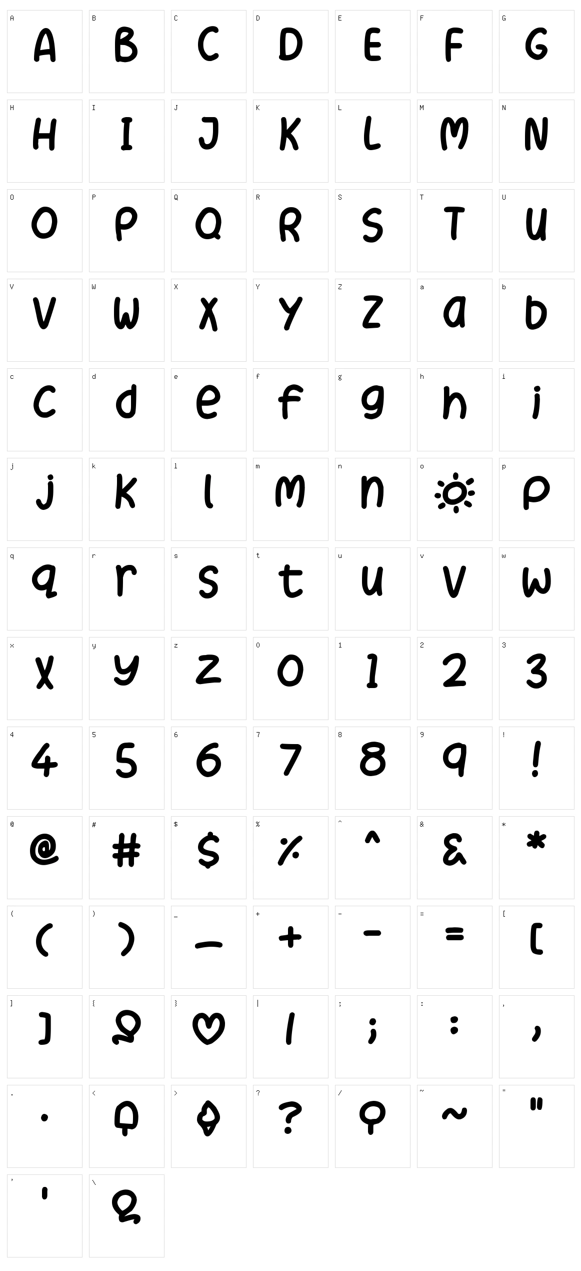 Summer Love Character Set