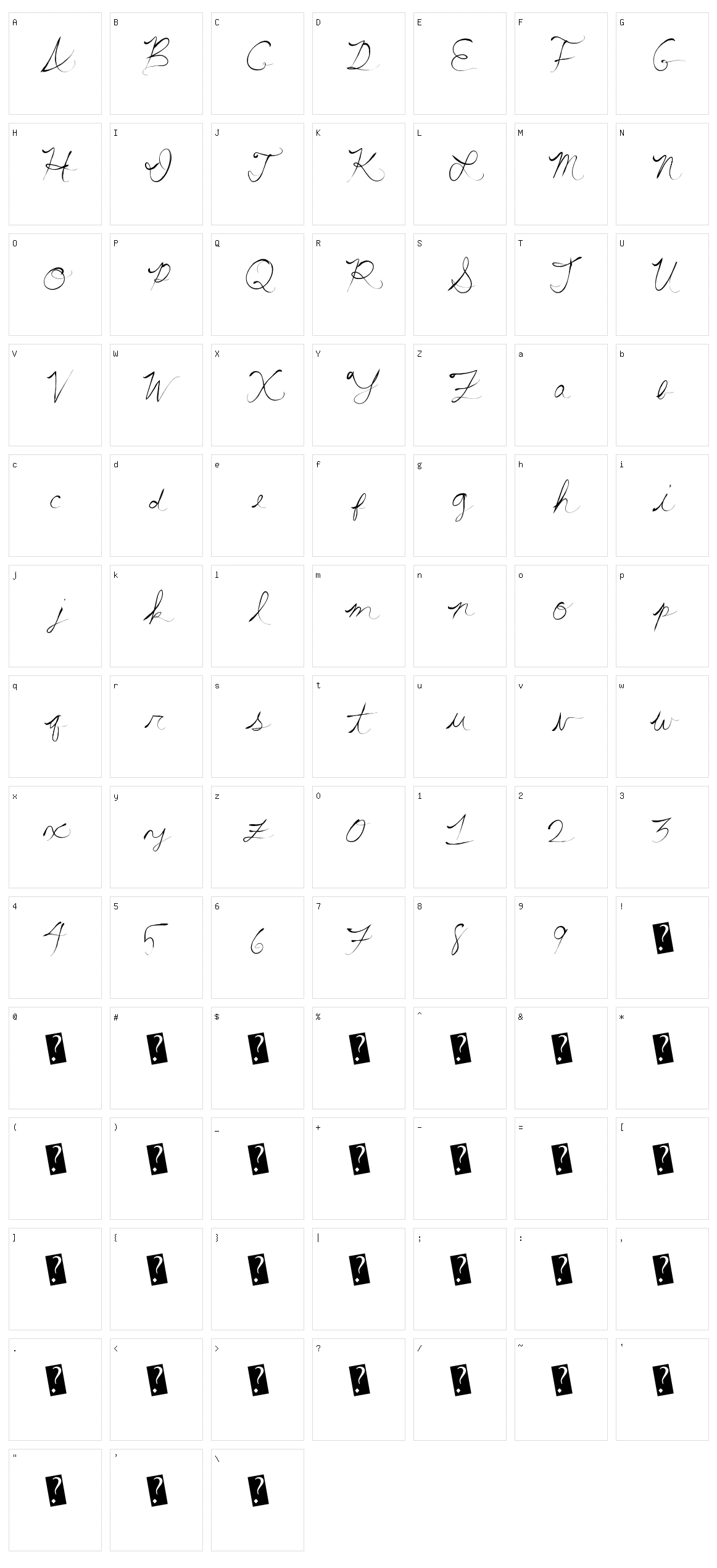 Summer Scriptastic Character Set