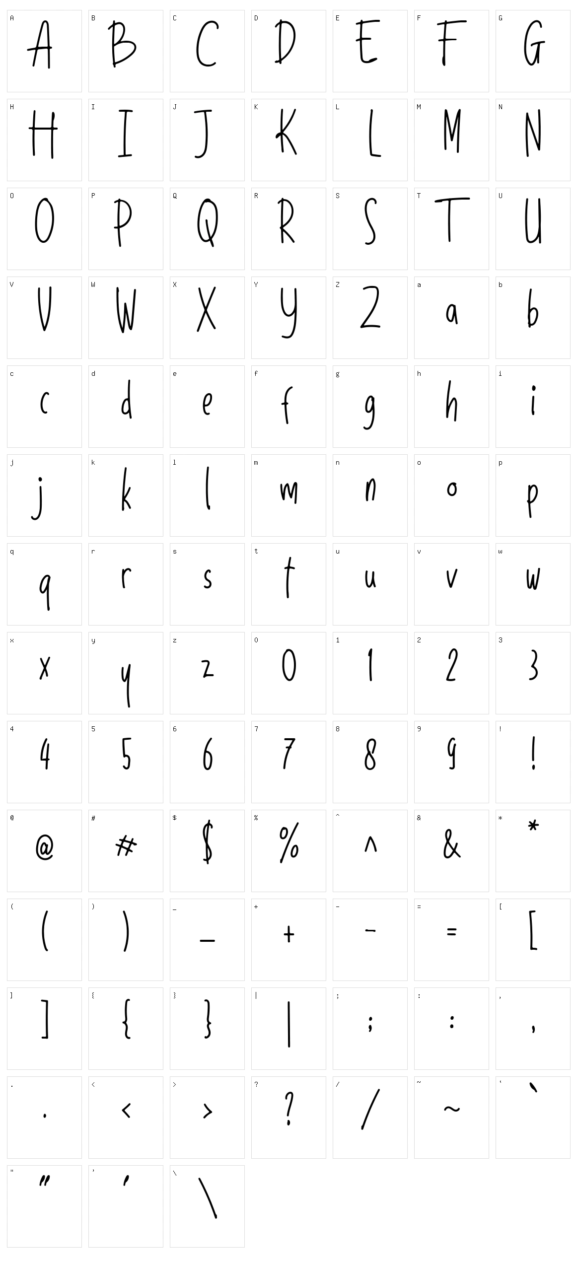 Sunday Holiday Character Set