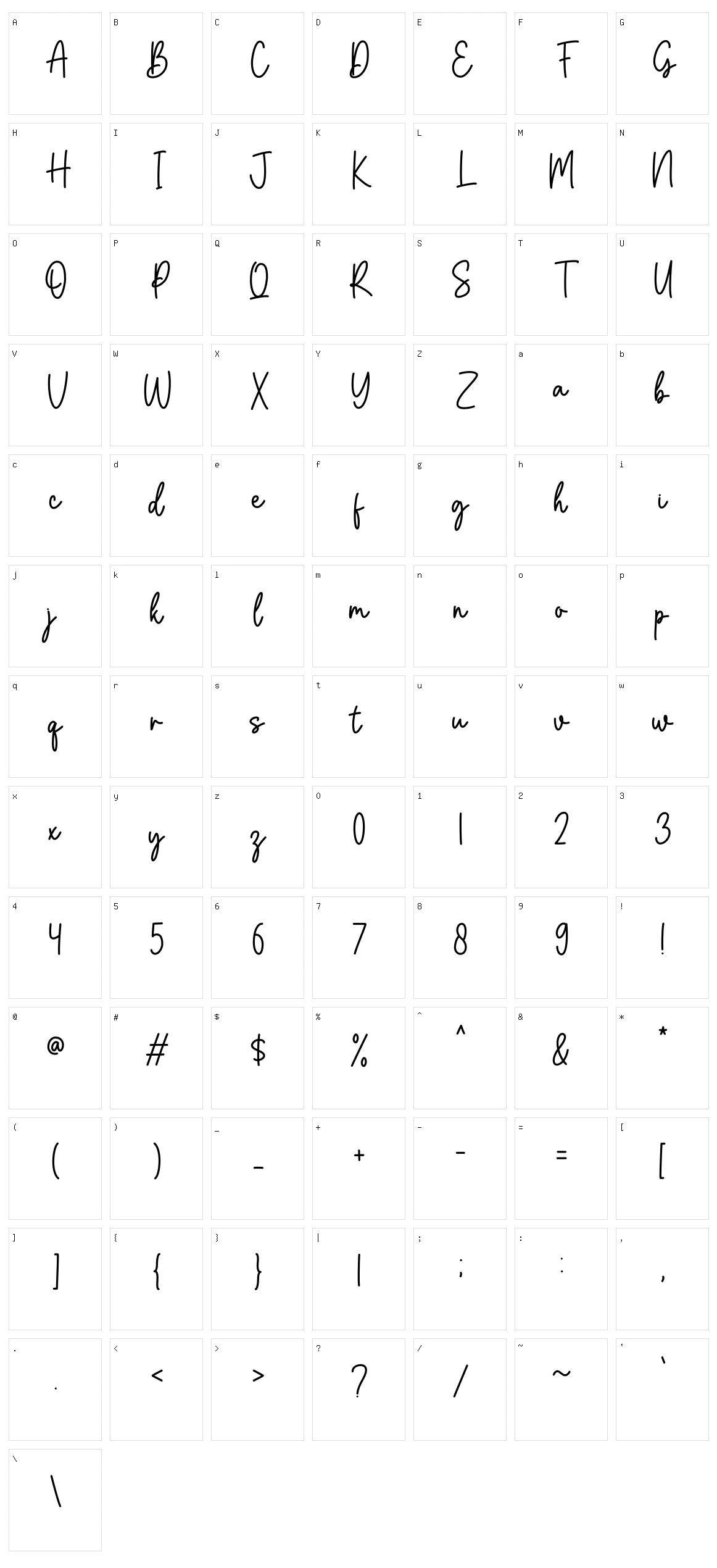 Sunflowers Character Set
