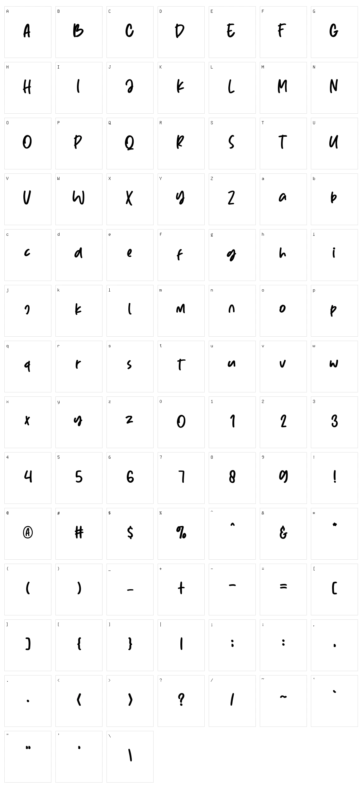 Sunnyville Kreamery Character Set