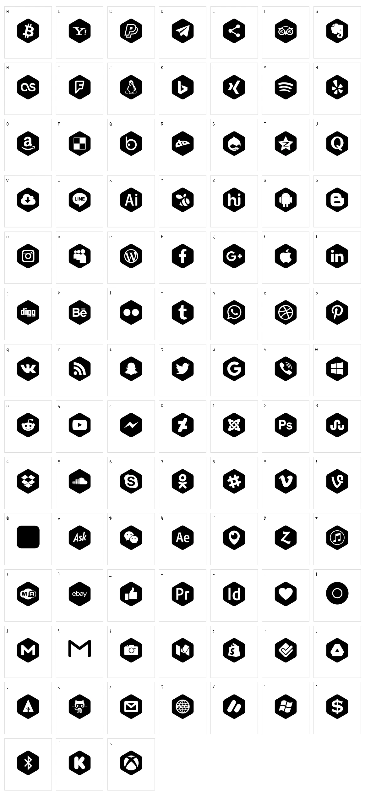 Social Color Pro Character Set