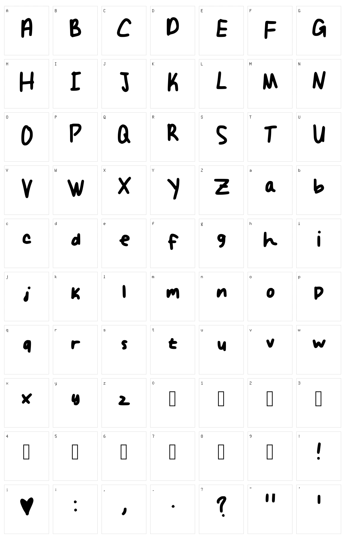 Sunshine Folk Character Set