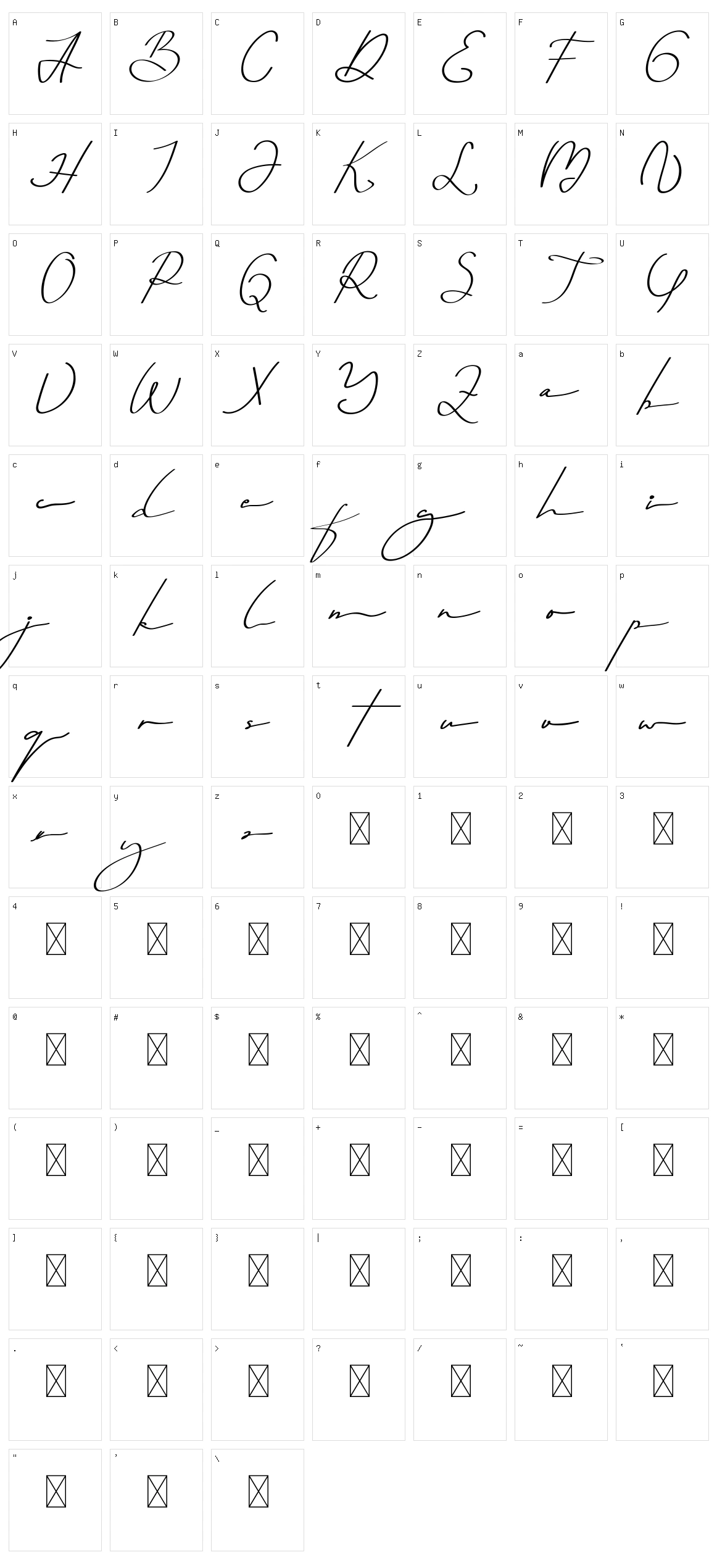 Super Shining Character Set