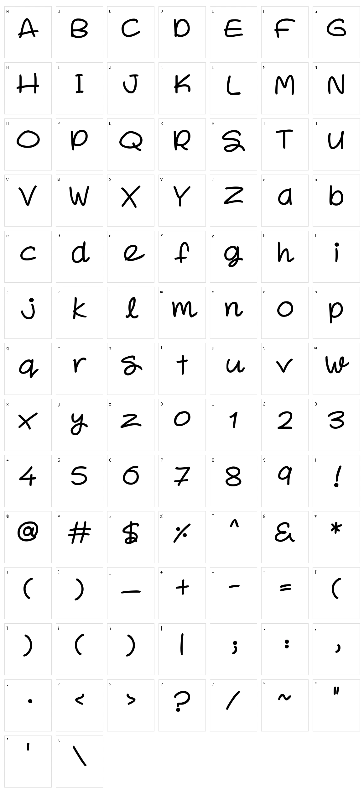 Super Sweet Character Set