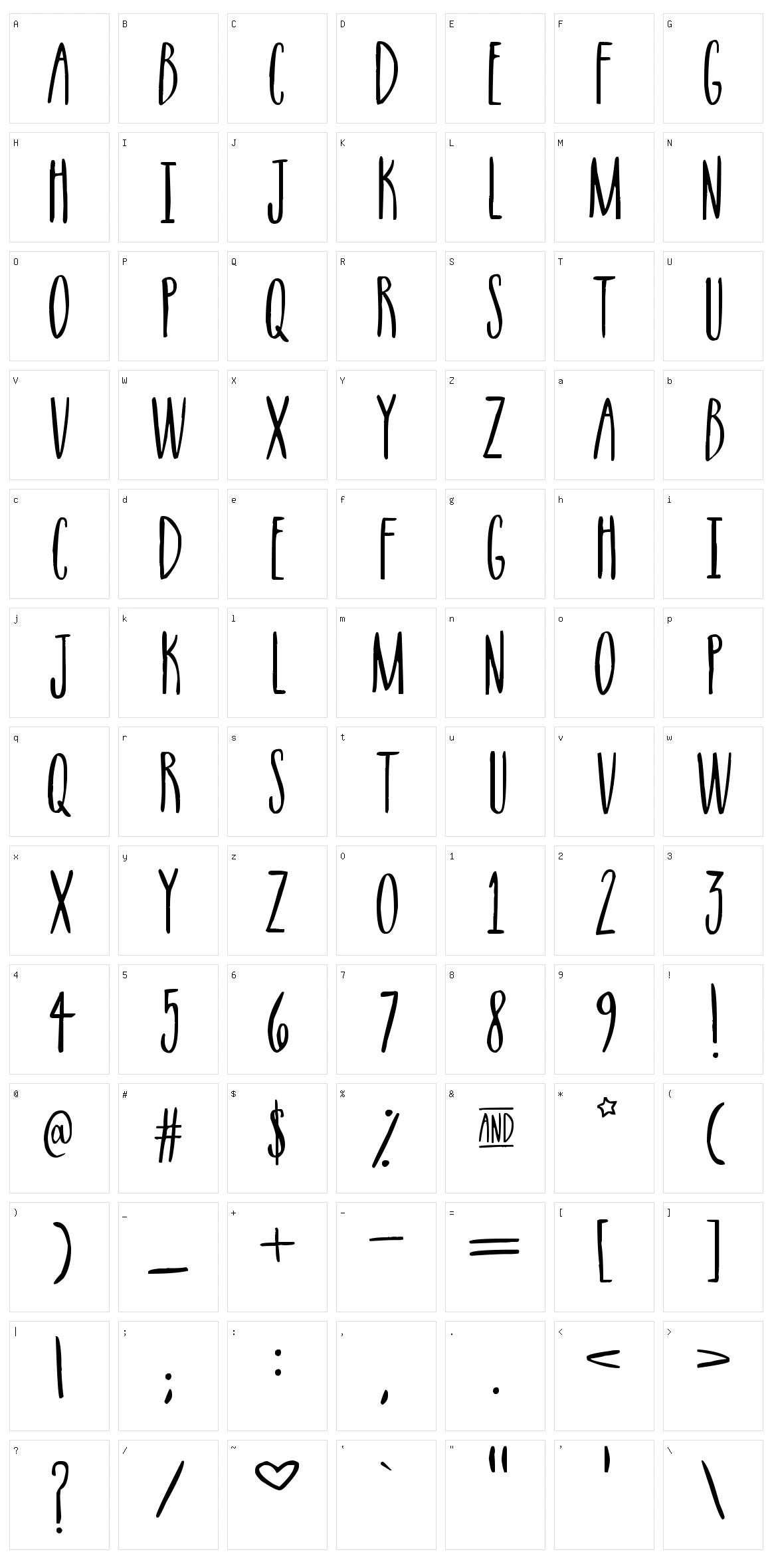 Supernova Character Set