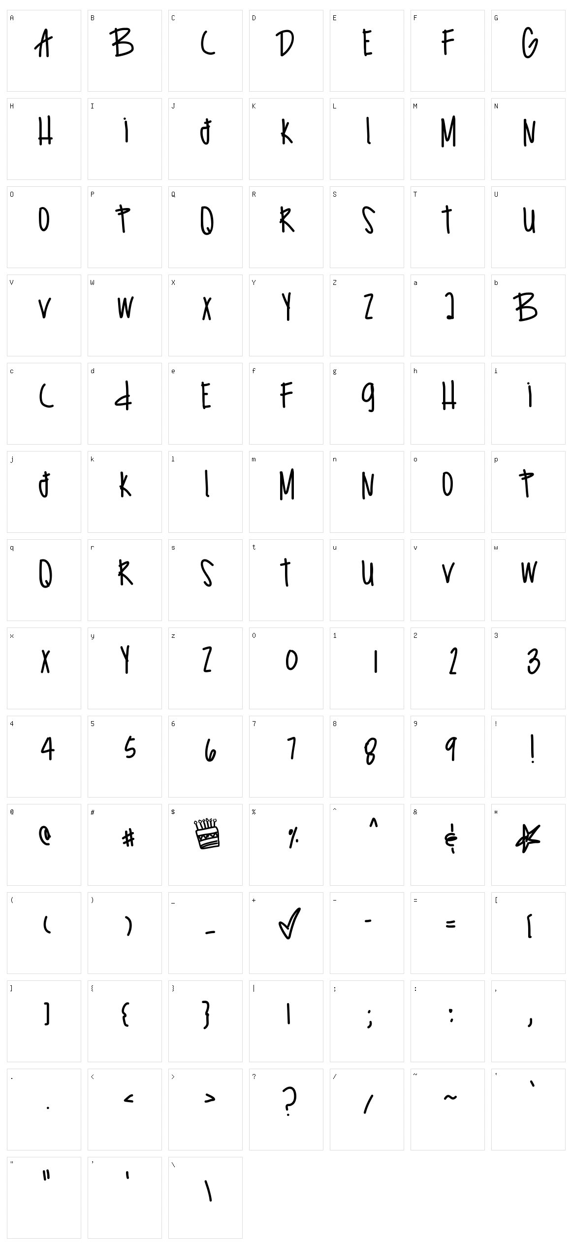 Surprze Birthday Character Set