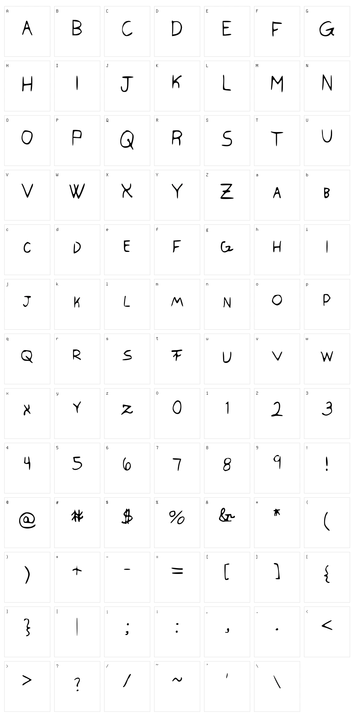 Swagger Capitals Character Set