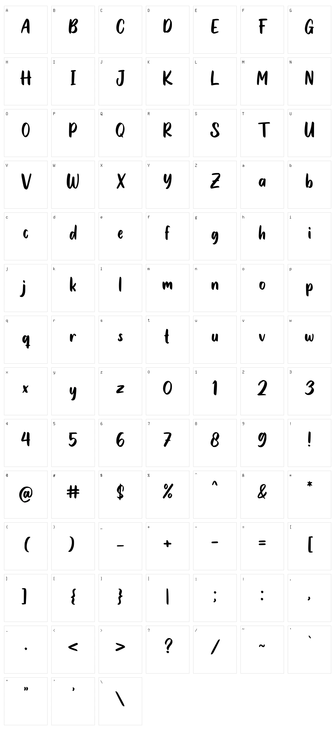 Sweet Talk Character Set