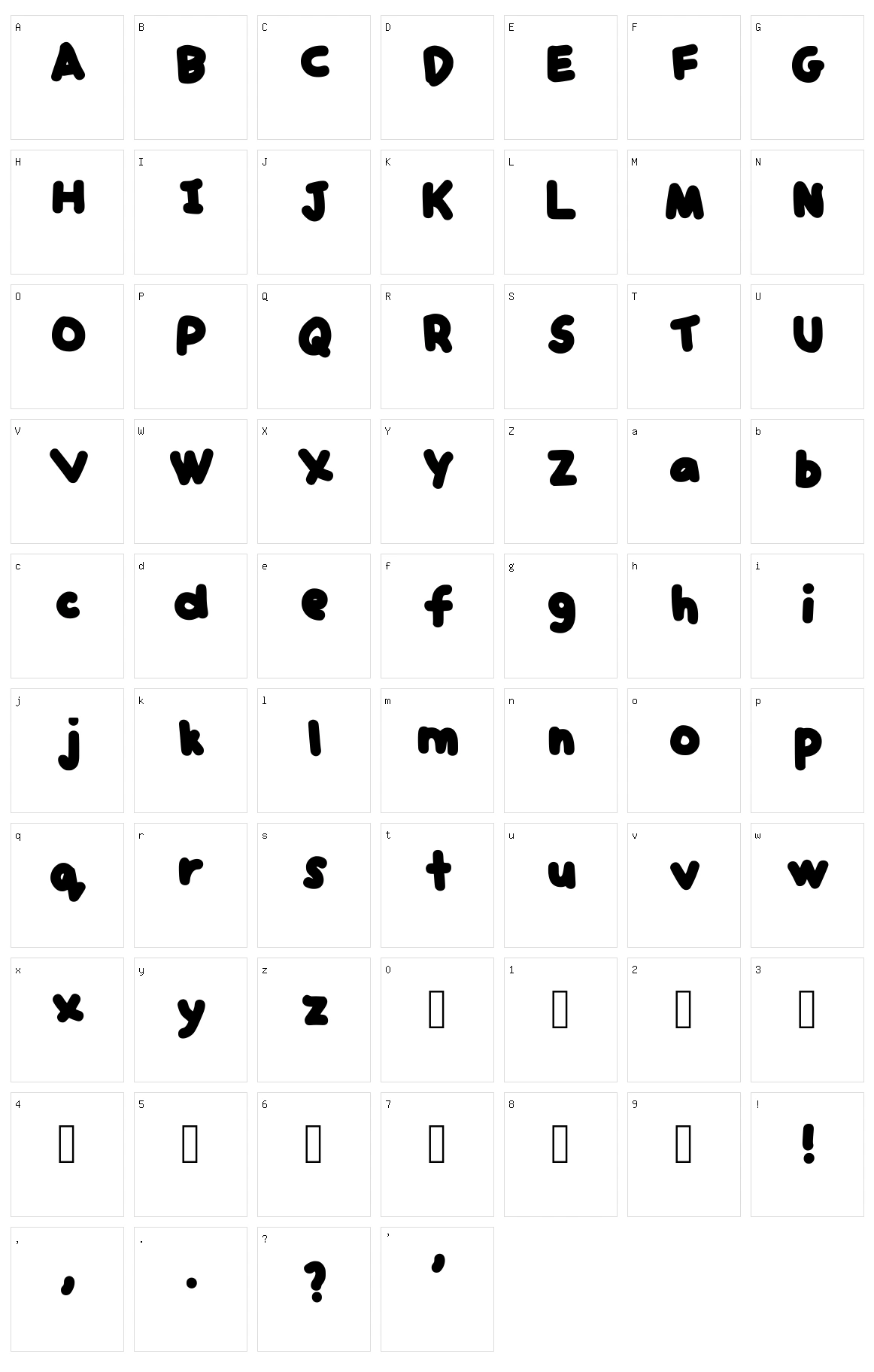 Syamura Character Set