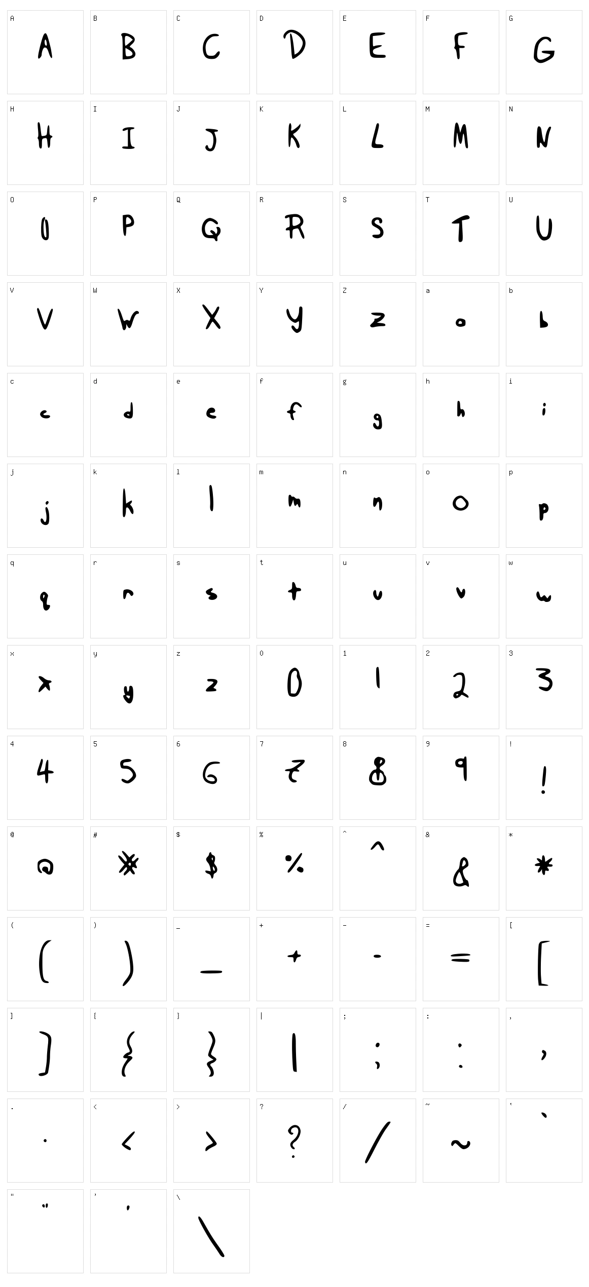 Taira K.'s Messynezz Character Set