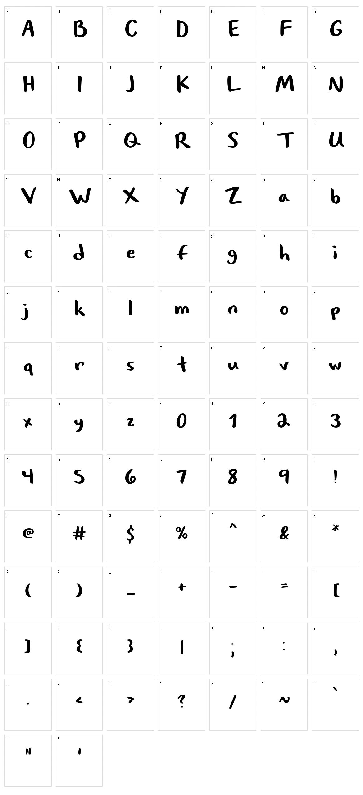 Texas Rider Character Set