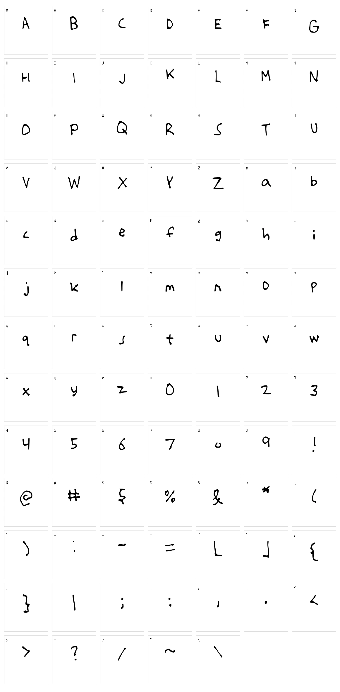 That There Paul Character Set