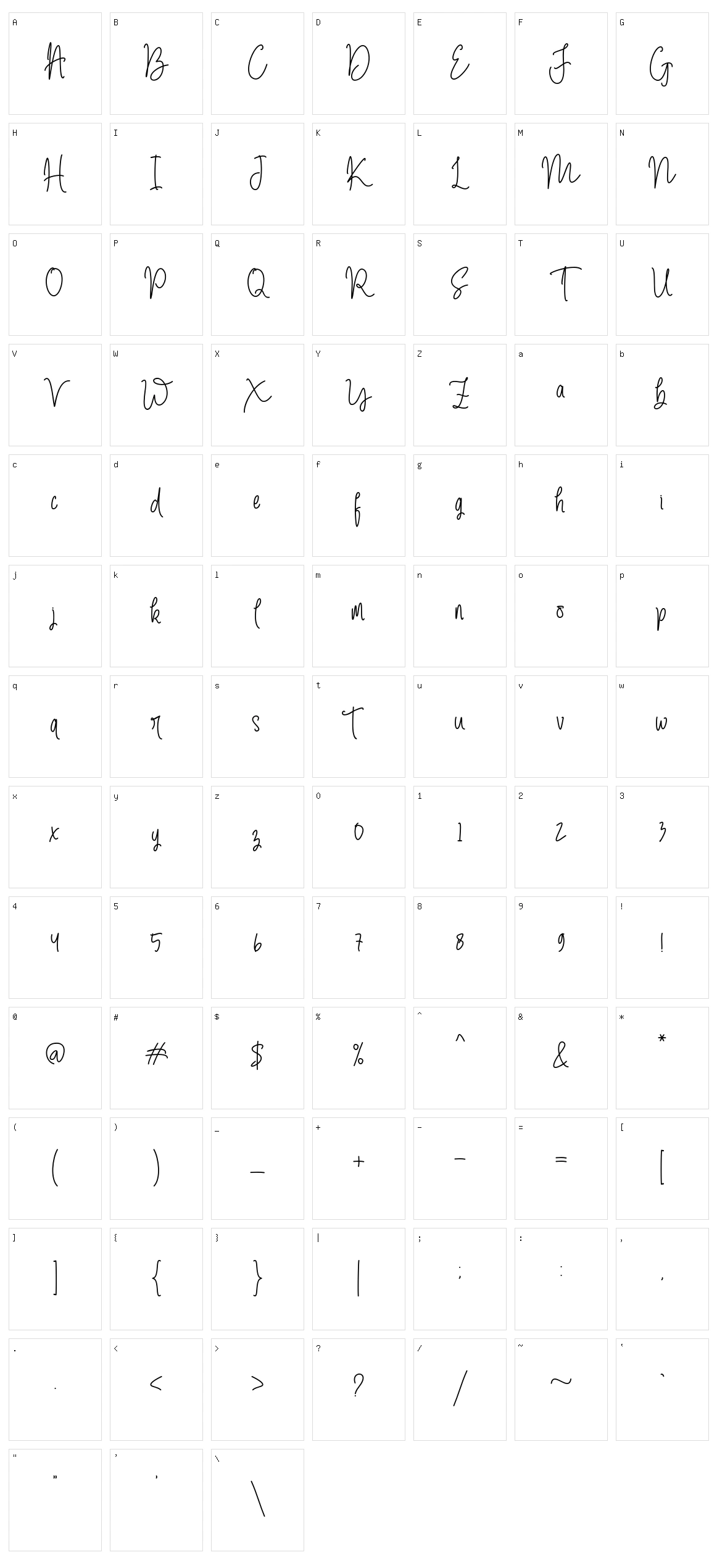 The Amstrong Character Set