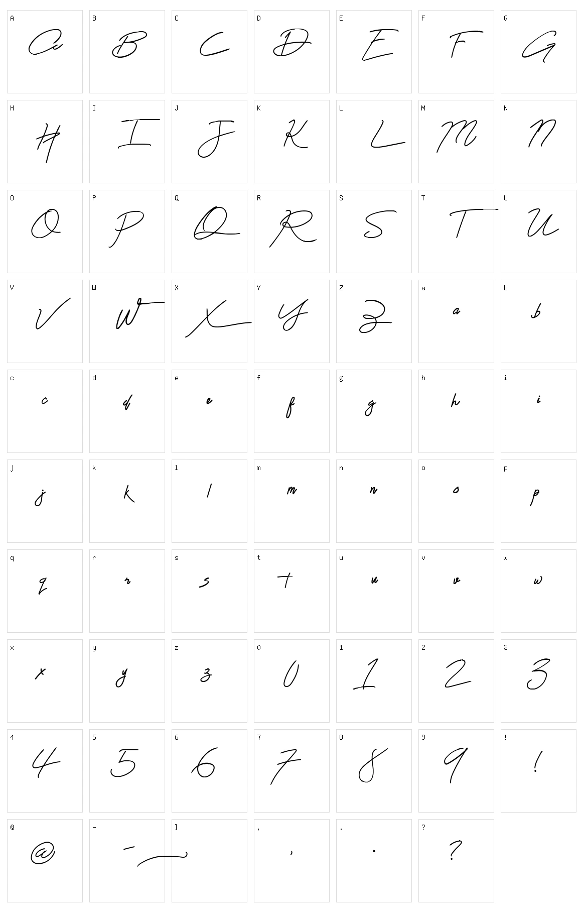 The Bad Weather Character Set