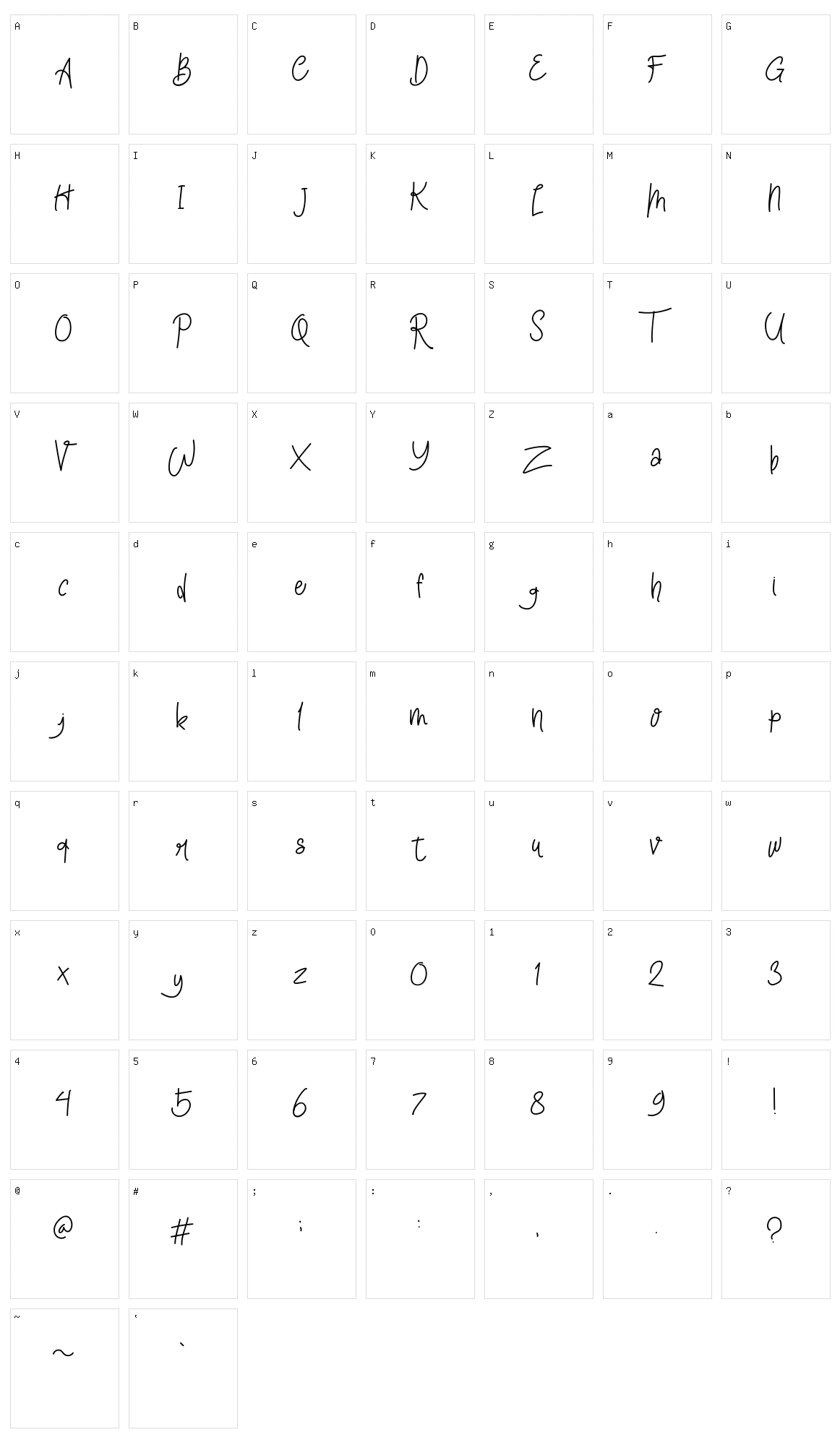 The Brawn Character Set