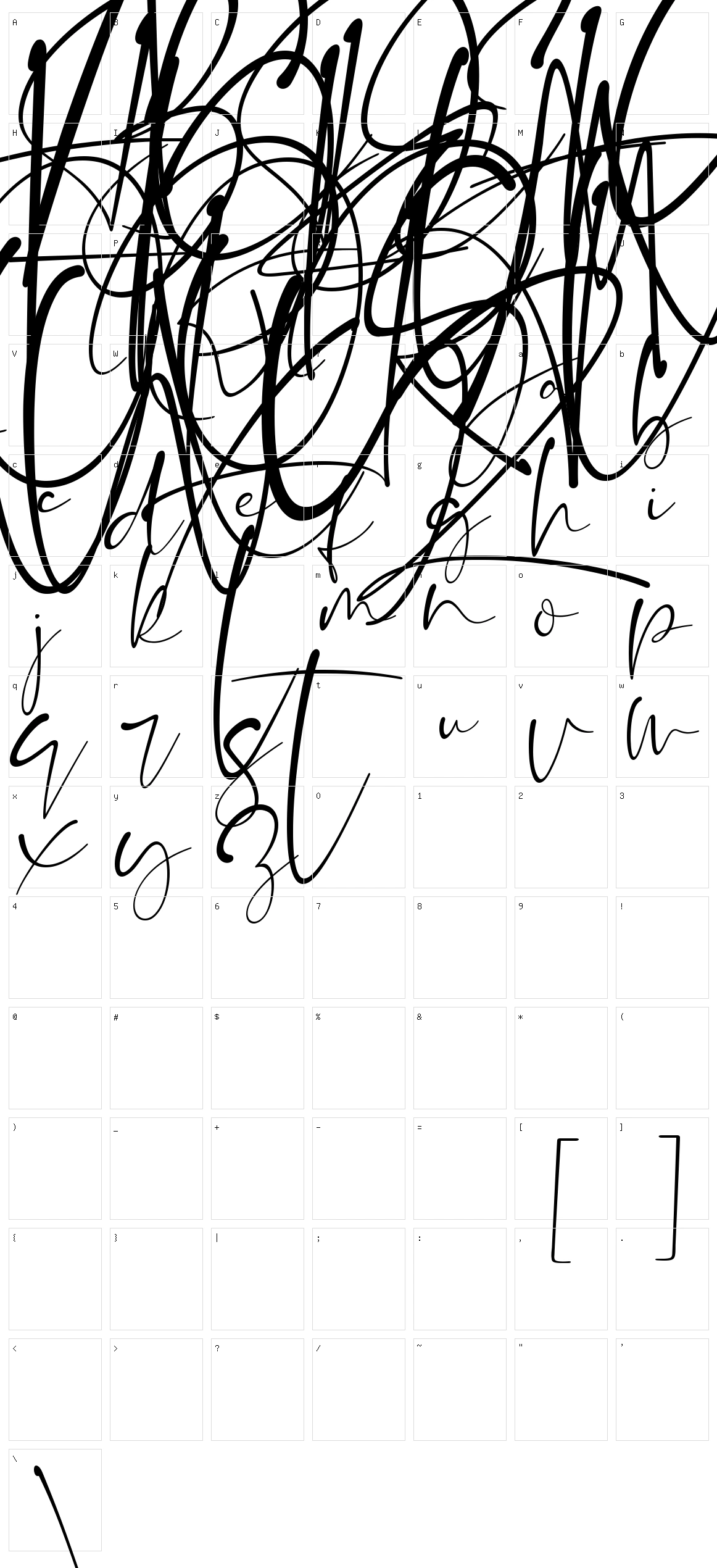 The Brittany Script Character Set