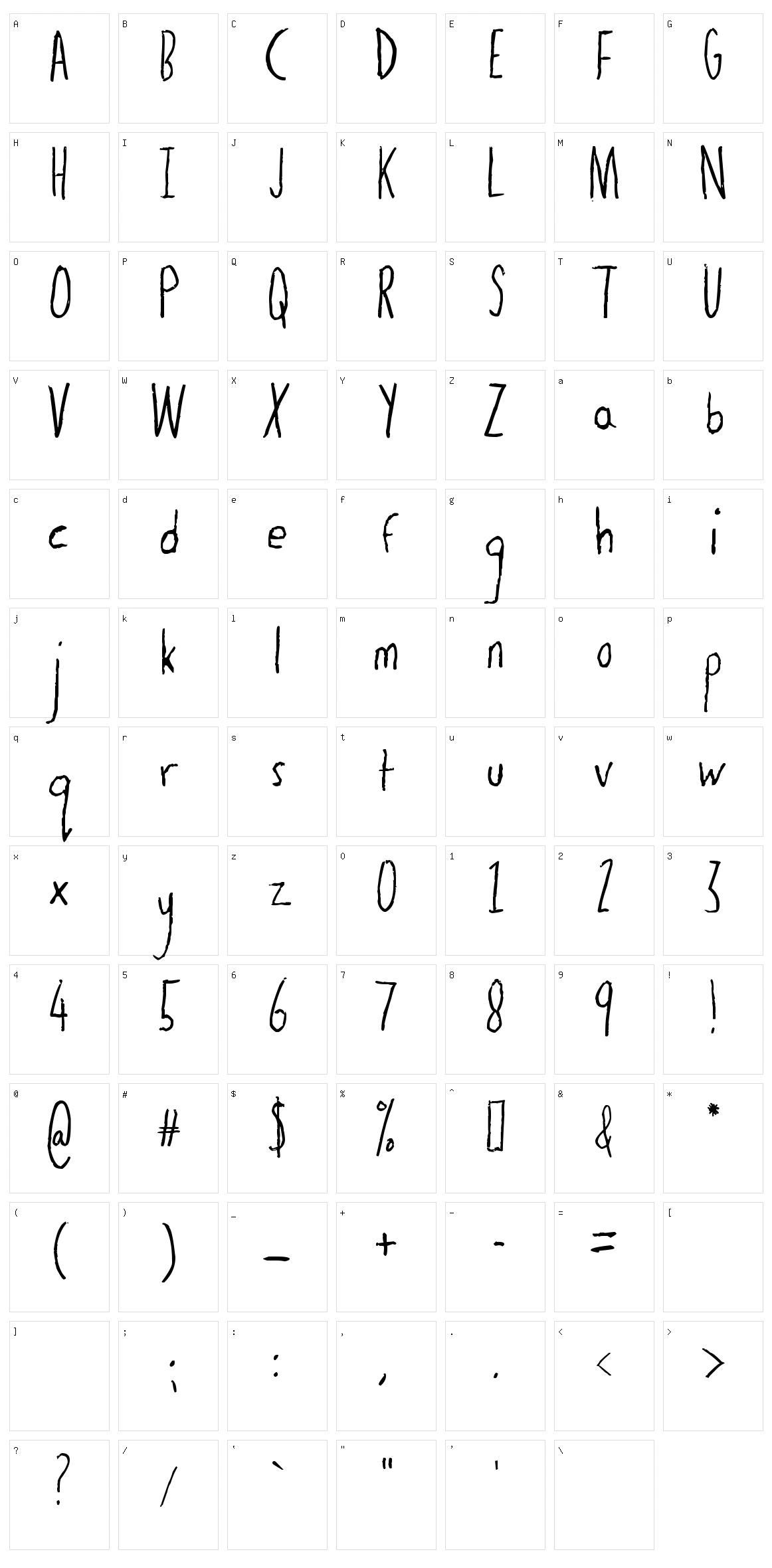 The Dog Ate My Homework Character Set