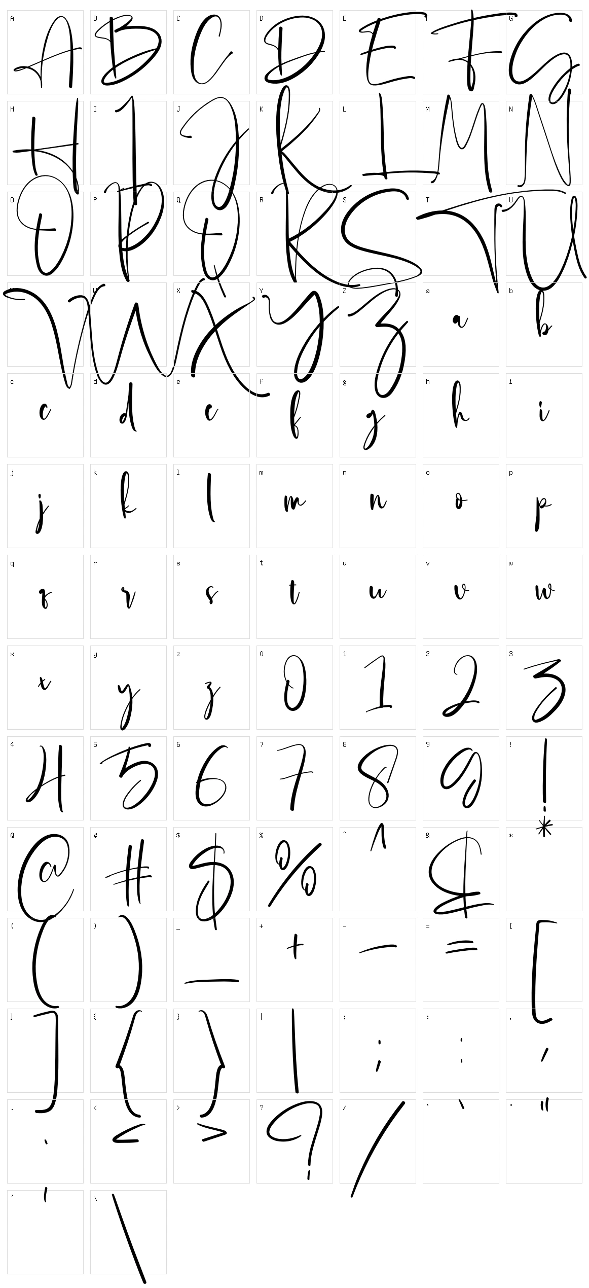 The Everleigh Character Set