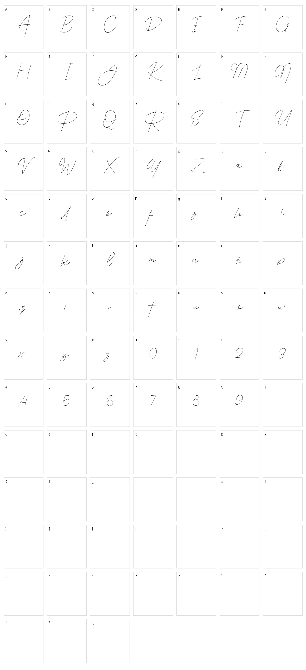 The Good Stuff Character Set