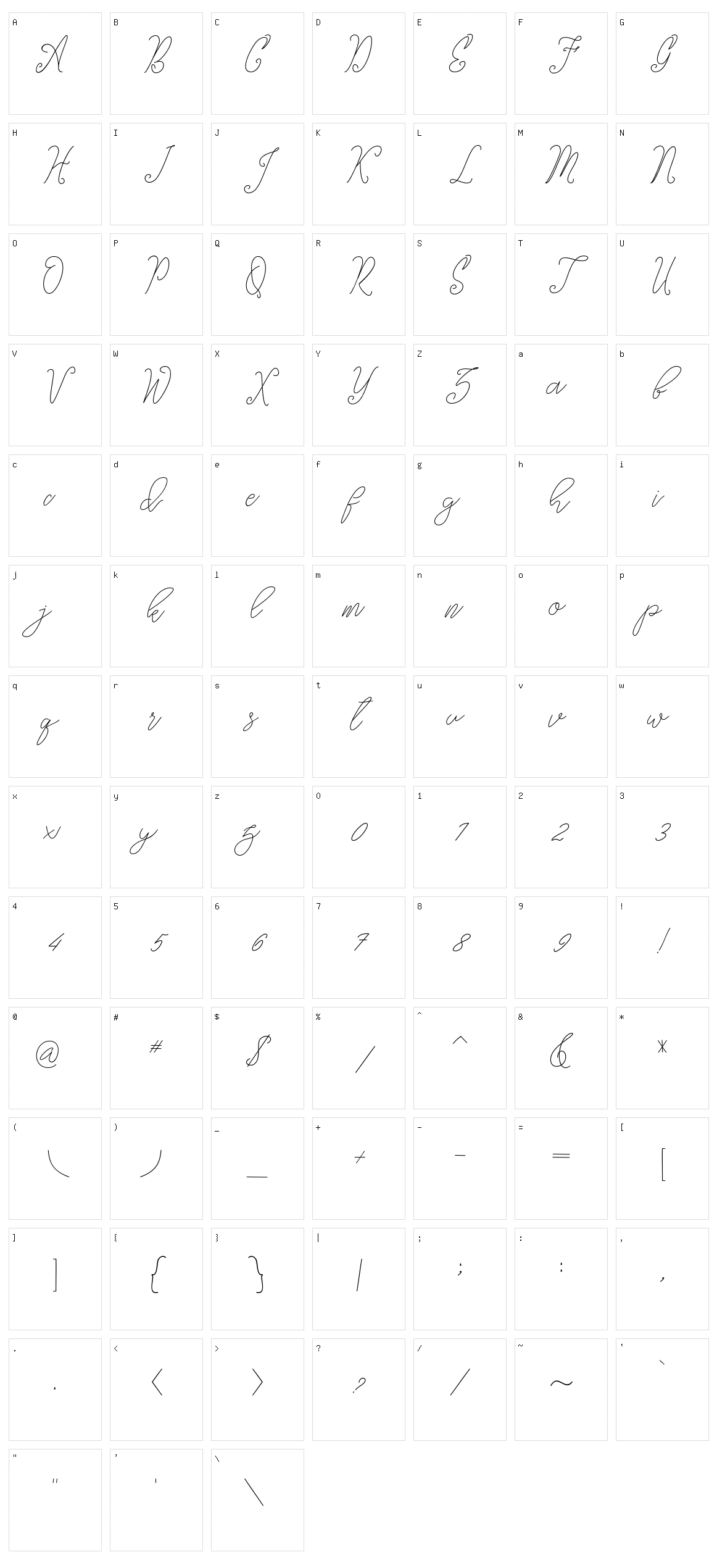 The Kastle Character Set