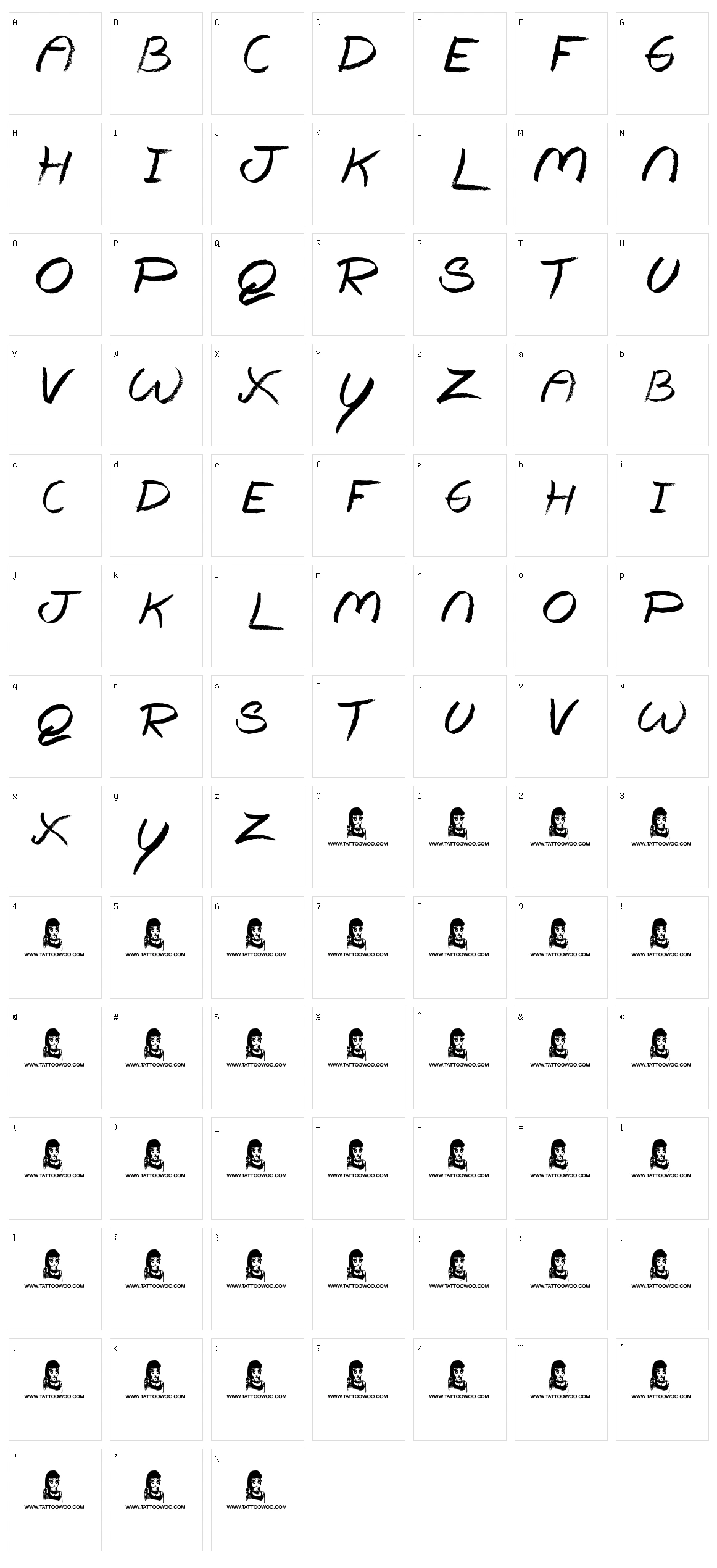 The Lovers Character Set