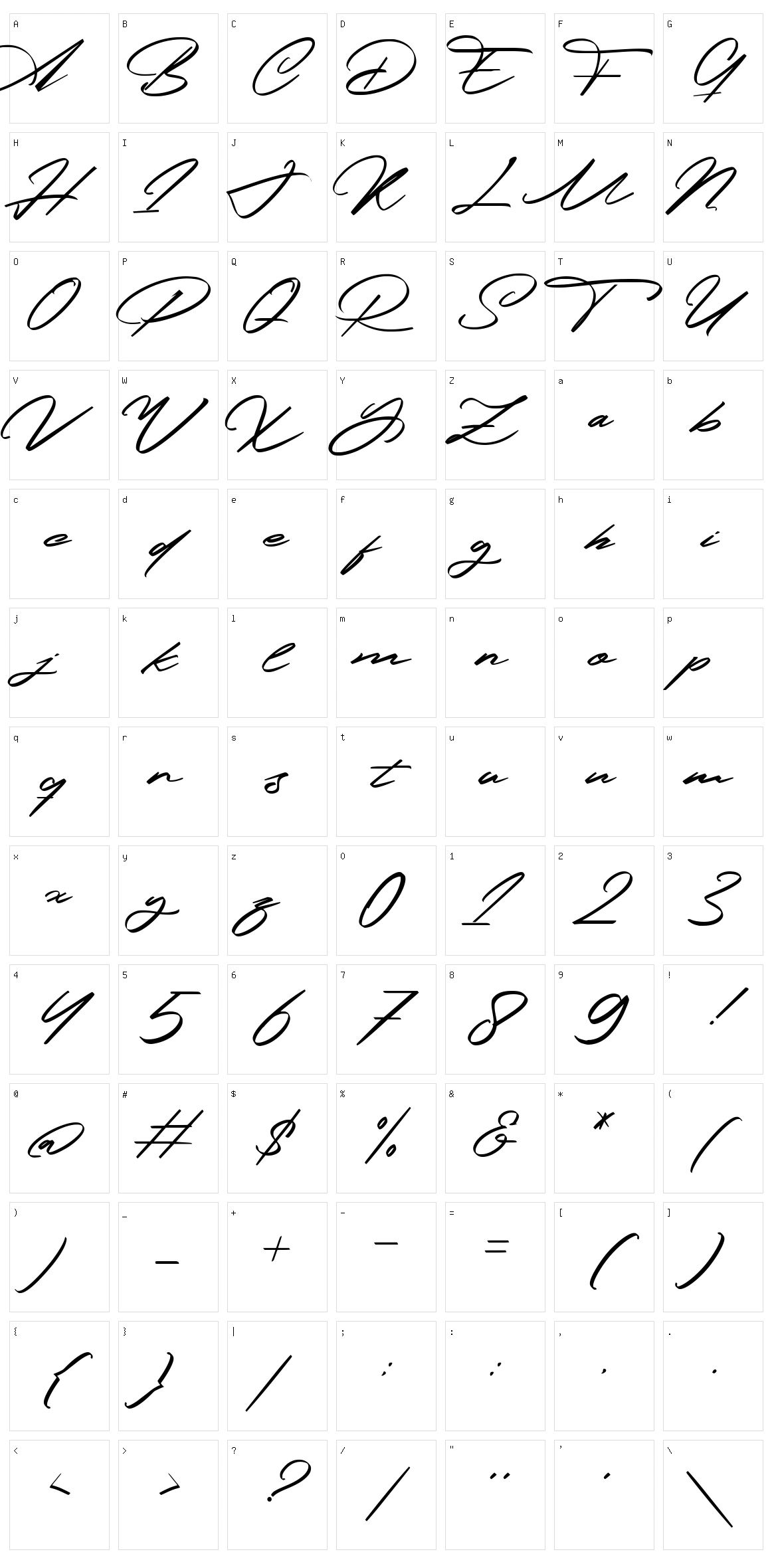 The Portologo Character Set