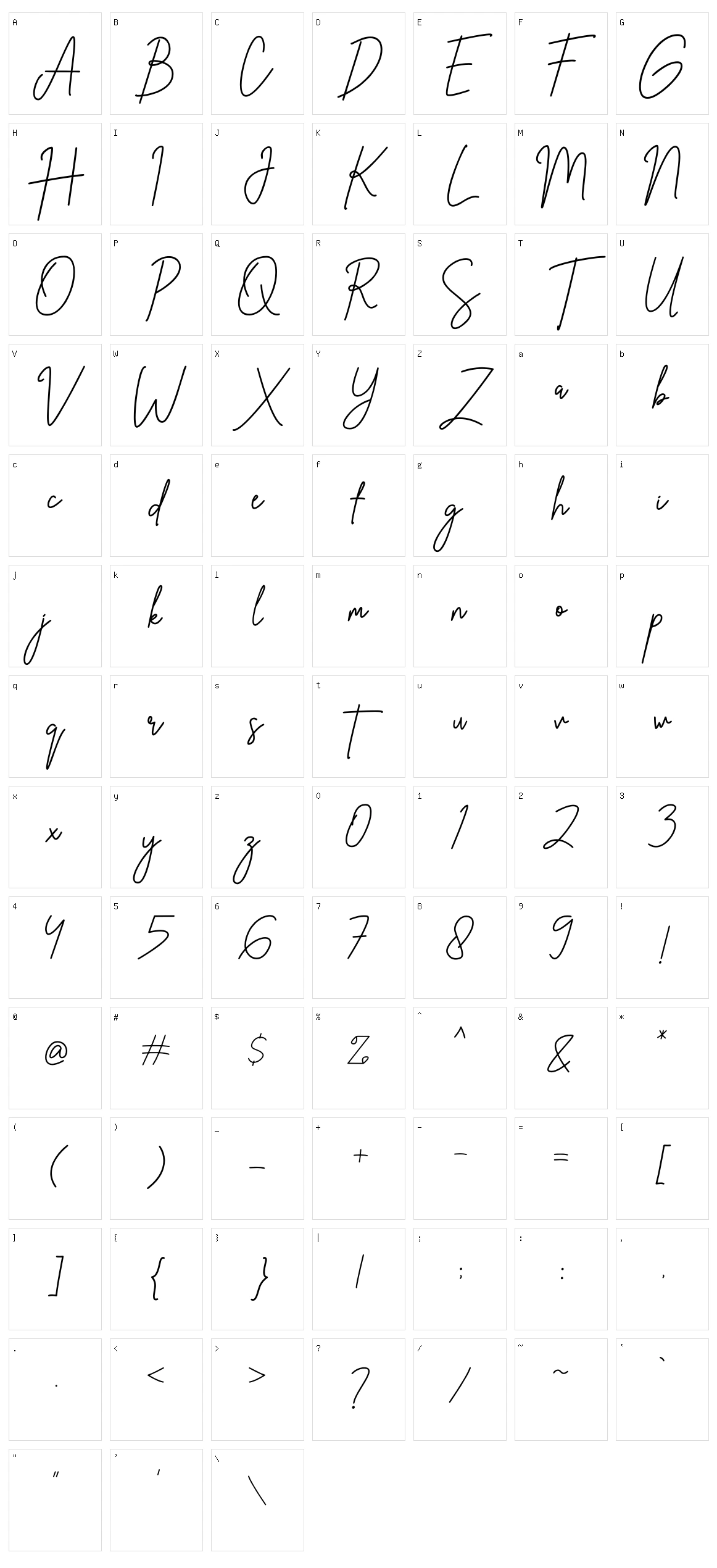 The Suavity Character Set