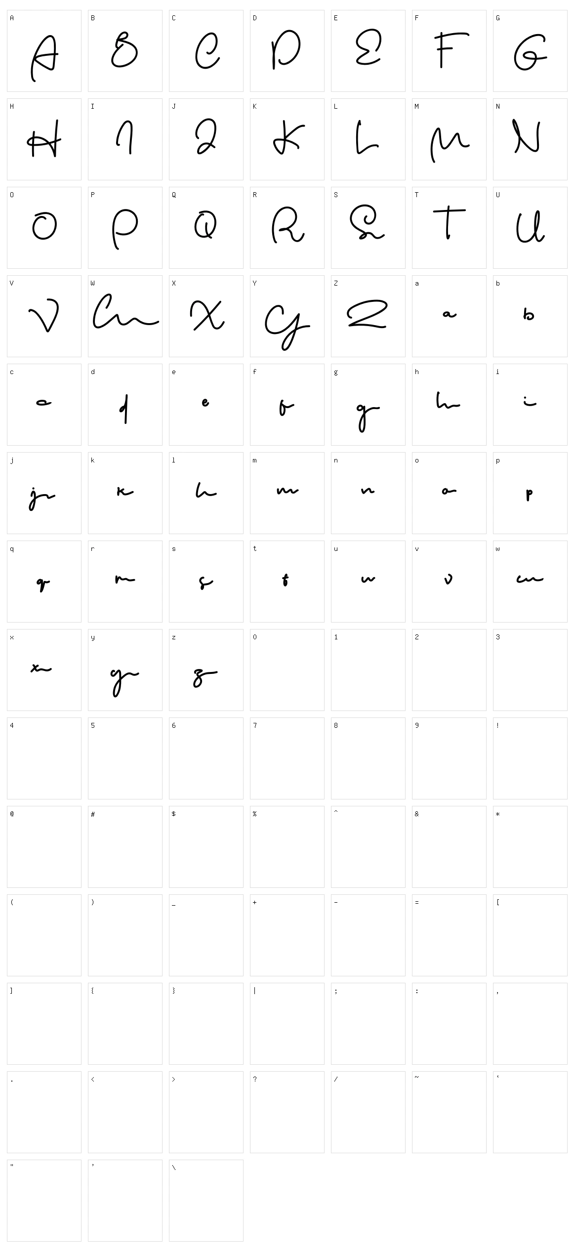 The Wonder Character Set