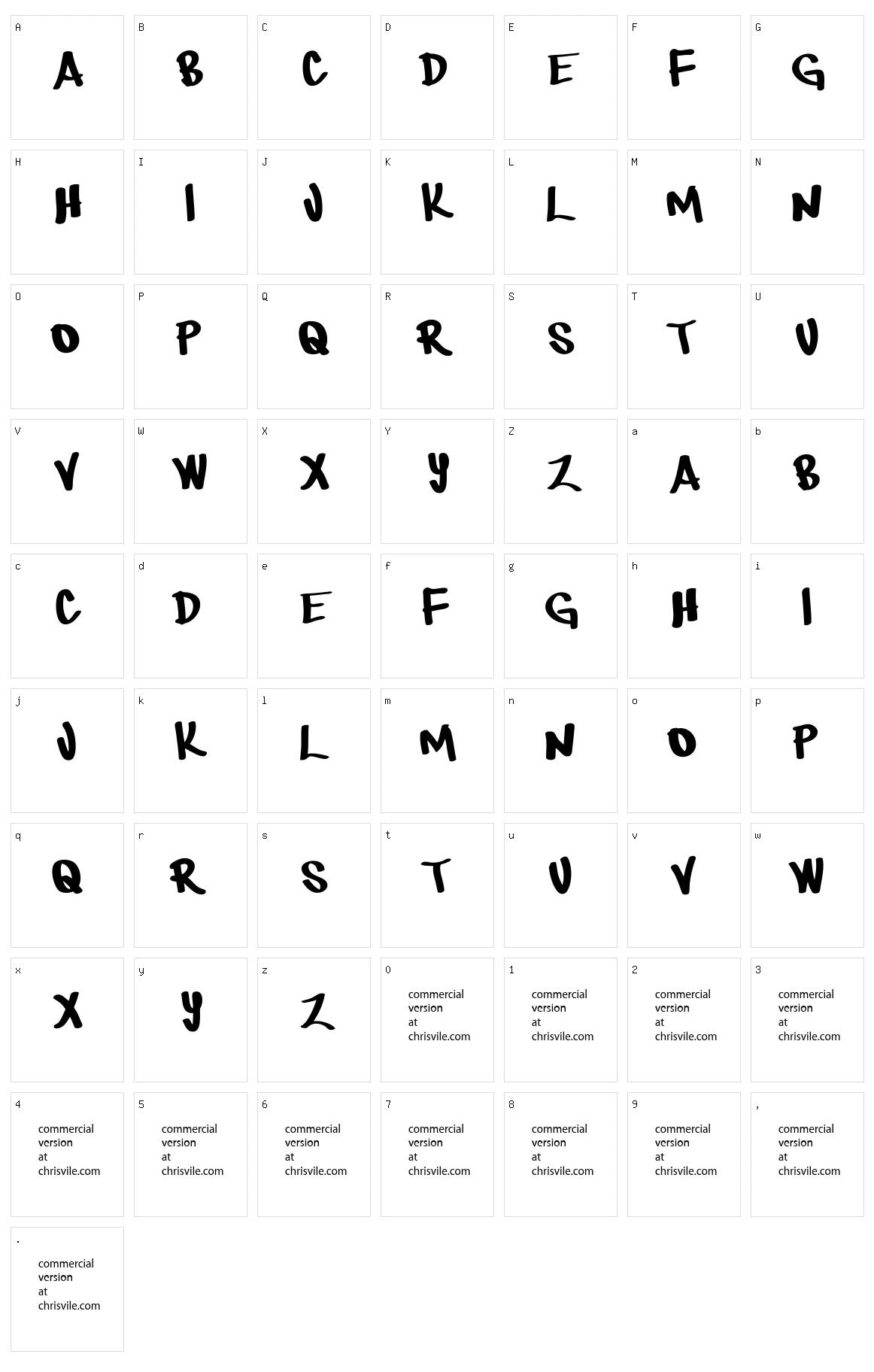 There be monsters Character Set