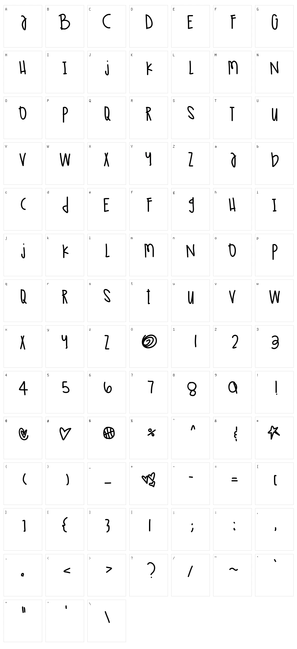 Tokyo Lights Character Set