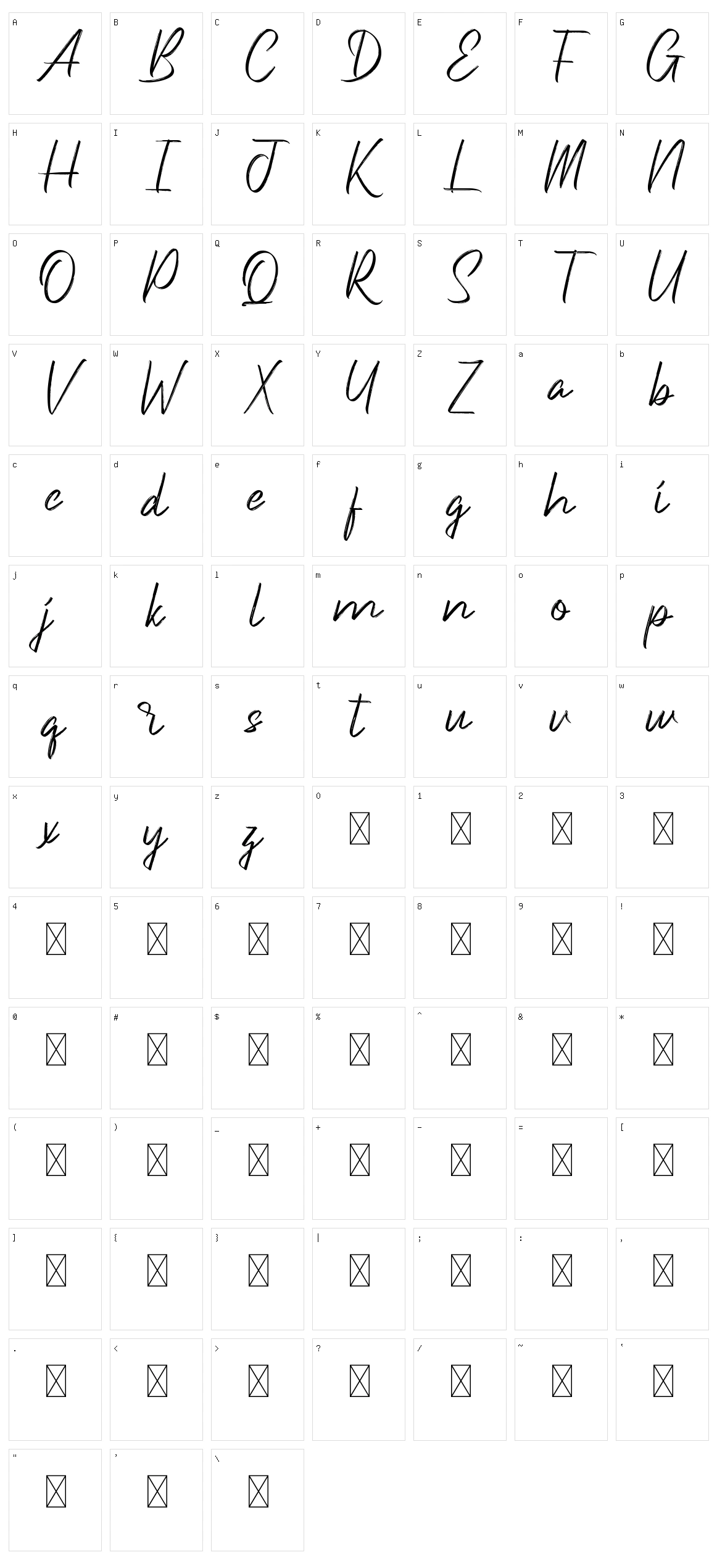 Underlines Character Set