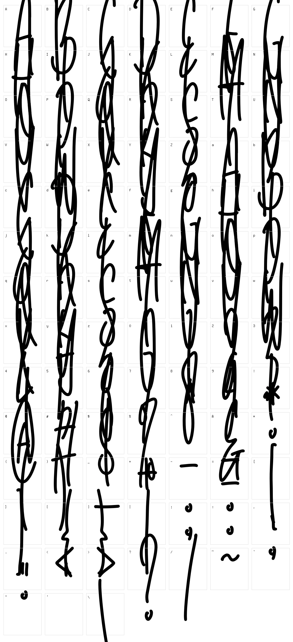 Unicorn Tall Character Set