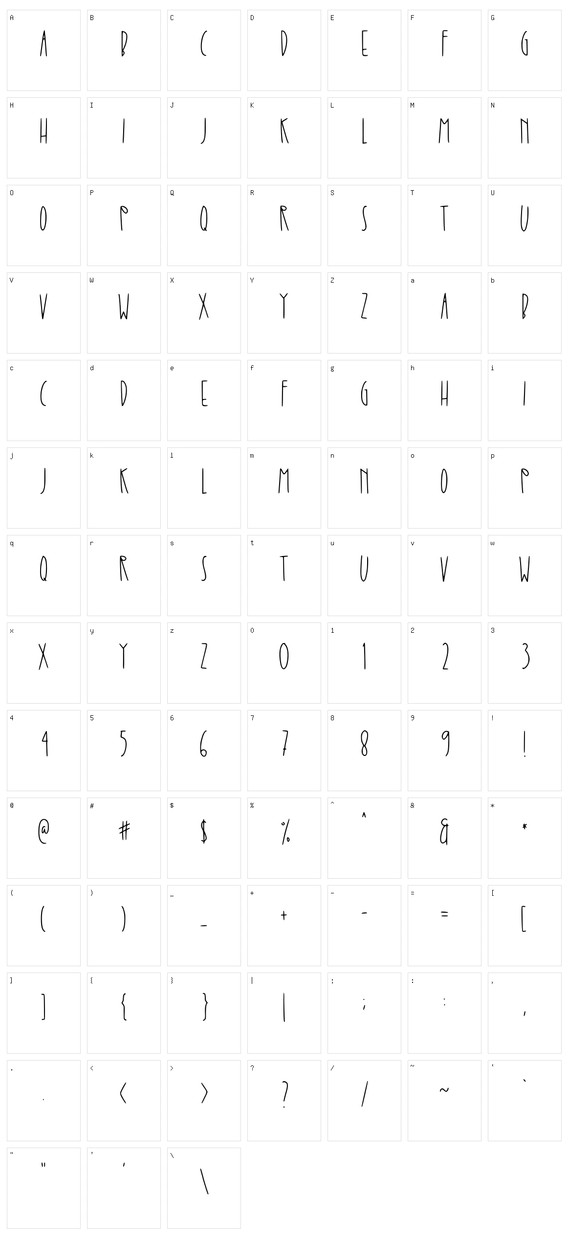 Up to You Character Set